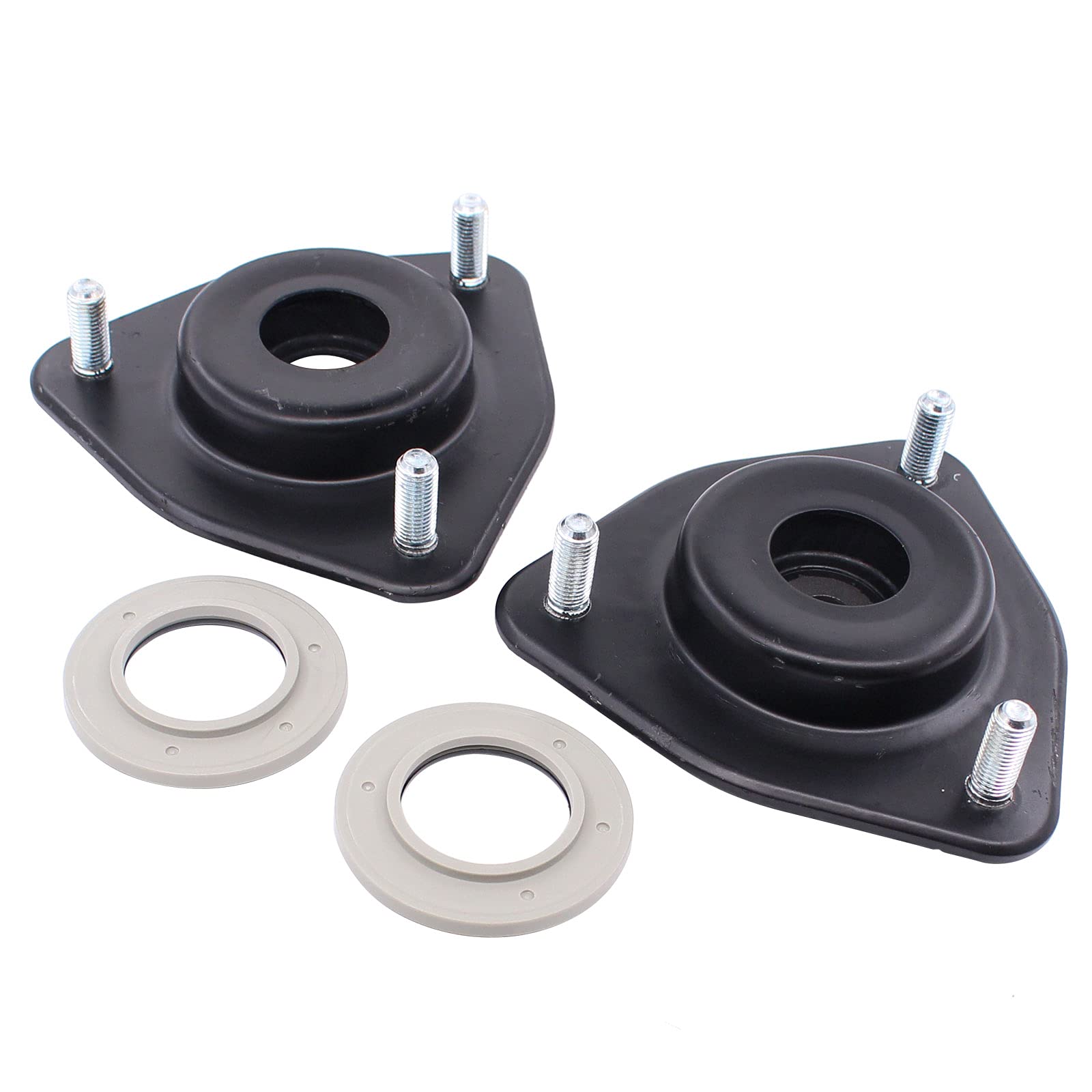 NewYall Front Upper Left & Right Suspension Shock Strut Mount Compatible with 2007-2012 Dodge Caliber & 2007-2016 Jeep Compass/Patriot - Replacement for Worn Suspension Parts, Improves Ride Comfort & Handling