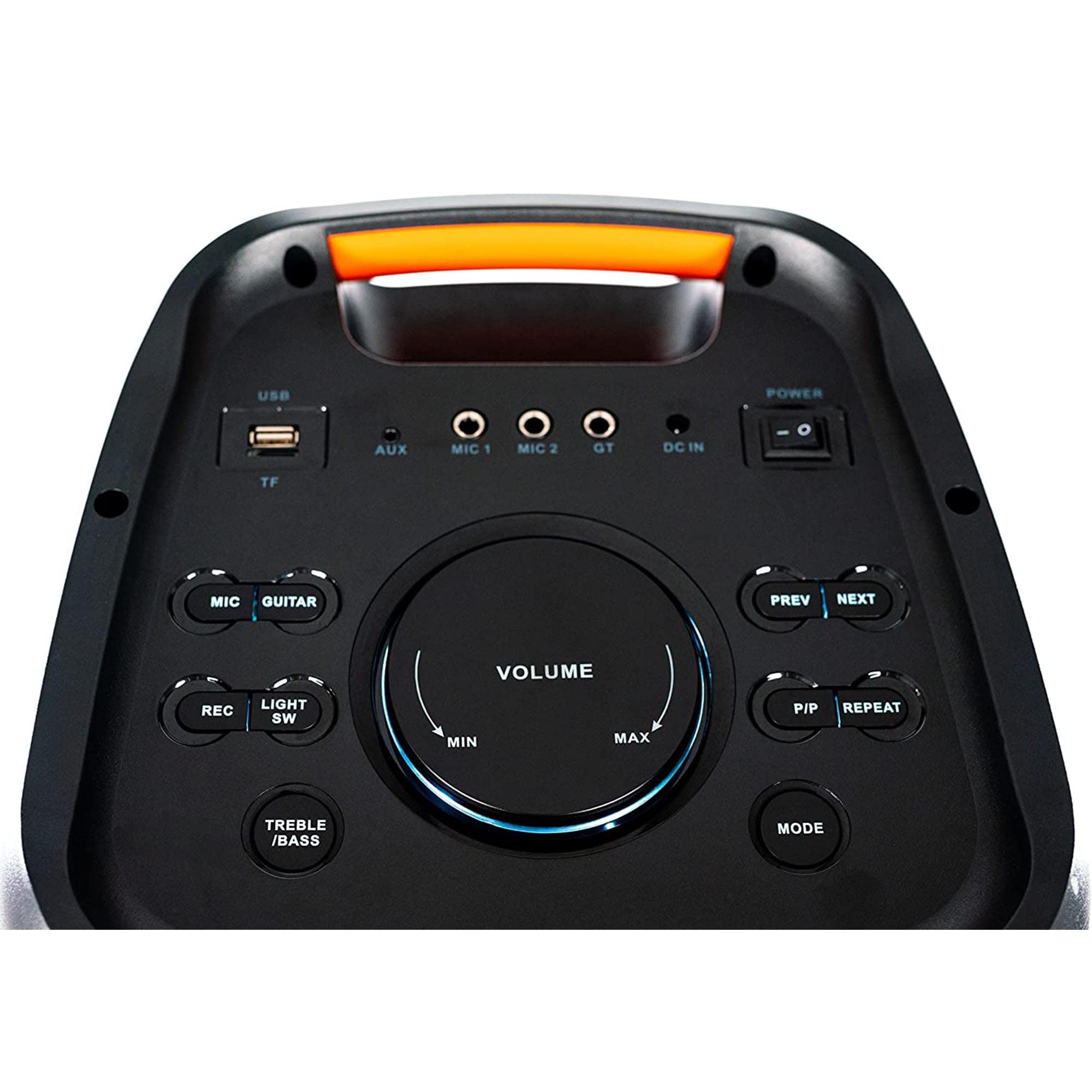 ATG Fyre Pro 55 Portable Bluetooth Party Speaker with Karaoke System - 120W Powerful Sound, Dual 5.5