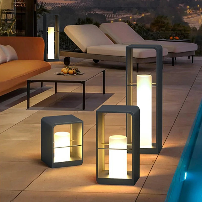 Alessa Solar Powered LED Lawn Lights - Waterproof Outdoor Garden Lighting for Pathways, Patios & Backyards | Portable & Weatherproof Solar Lamp for Yard Decor