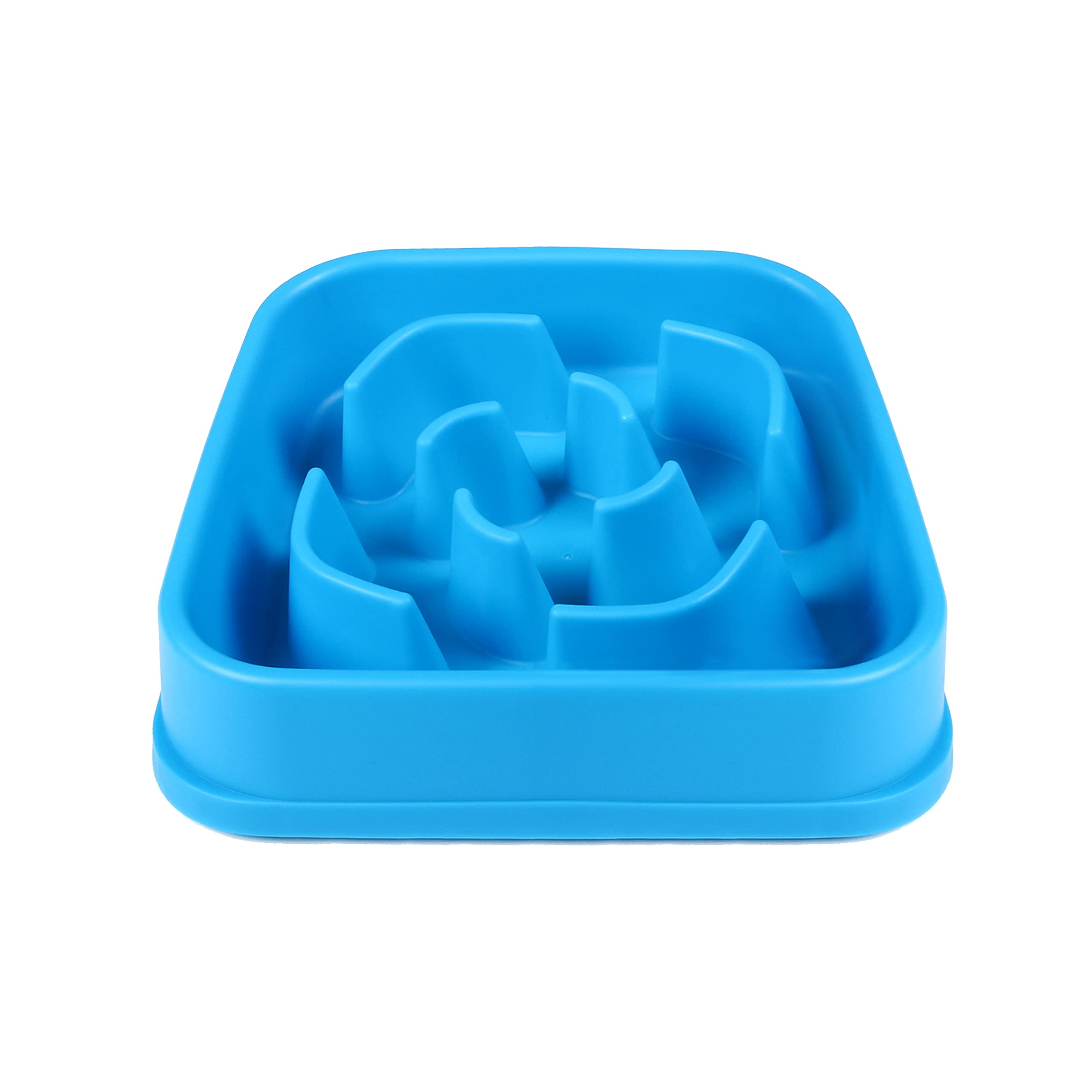 Dexas Seek and Snack Slow Feeder Dog Bowl with Non-Slip Base - 4 Cup Capacity, Blue (PW3042194) - Perfect for Puzzle Feeding & Reducing Bloat in Fast-Eating Dogs