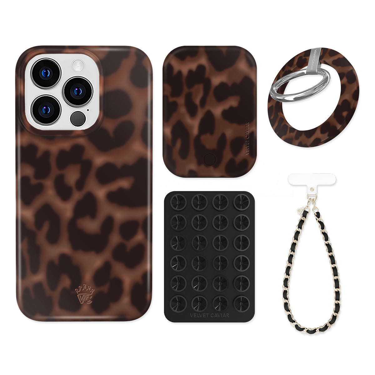 It Girl Leopard Print iPhone Case with Grip - Stylish & Secure Phone Cover for Women | Perfect for Everyday Use, Work & Travel