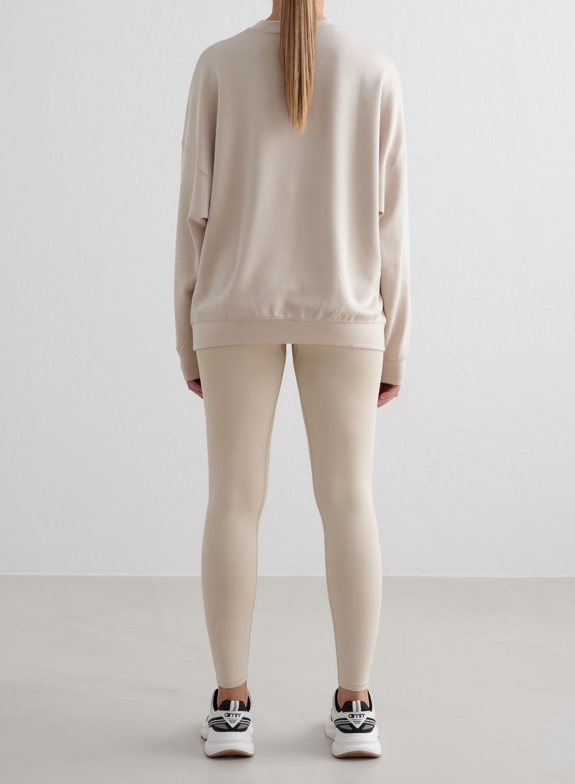 Soft & Cozy Café Au Lait Modal Sweatshirt for Women - Breathable Loungewear for Coffee Dates & Relaxing at Home