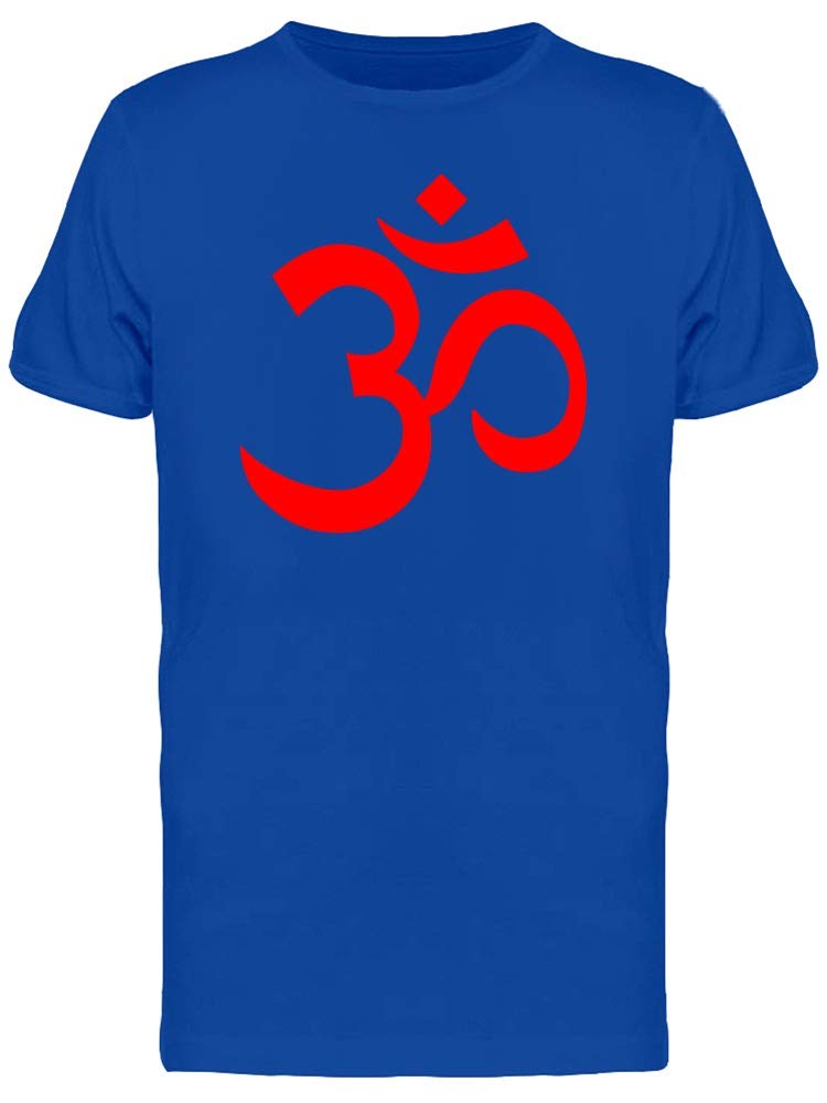 Red Om Symbol T-Shirt for Men - Spiritual Yoga Meditation Tee - Perfect for Yoga, Meditation & Casual Wear