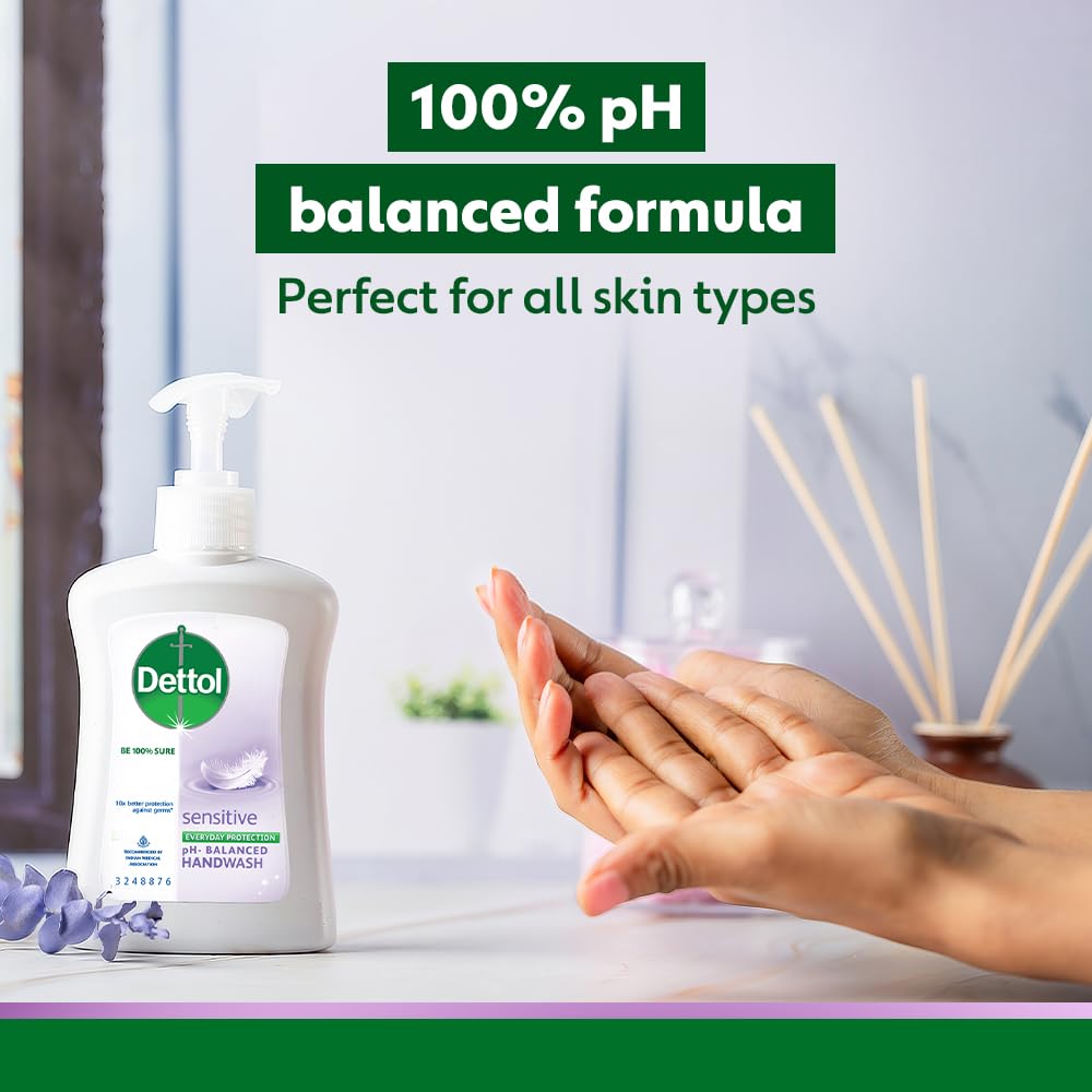 Dettol Sensitive Hand Wash 200ml - Gentle for Daily Hygiene