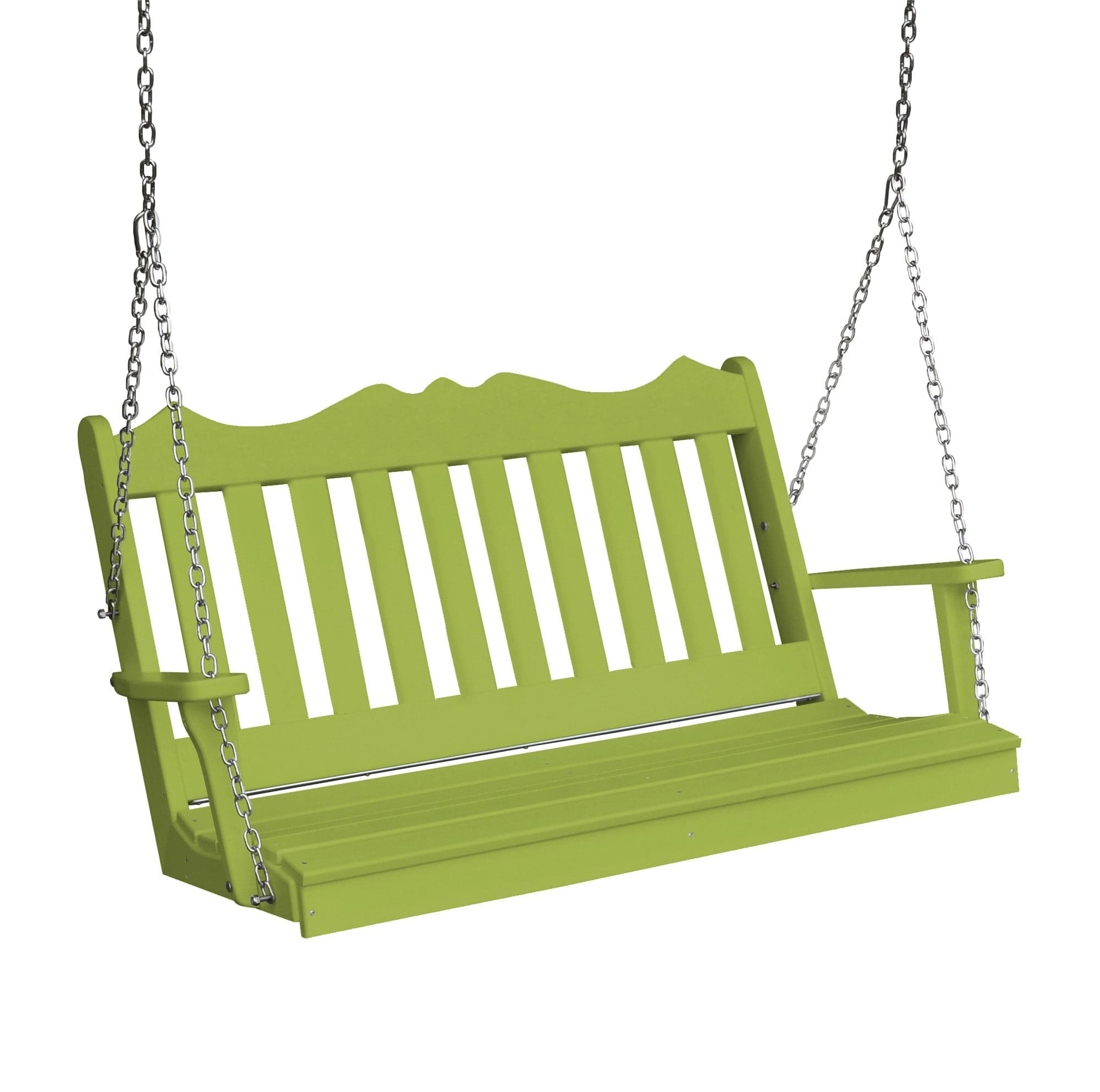 Keystone Amish Co. York Poly Composite Porch Swing - Durable Outdoor Furniture for Patio, Garden & Backyard Relaxation