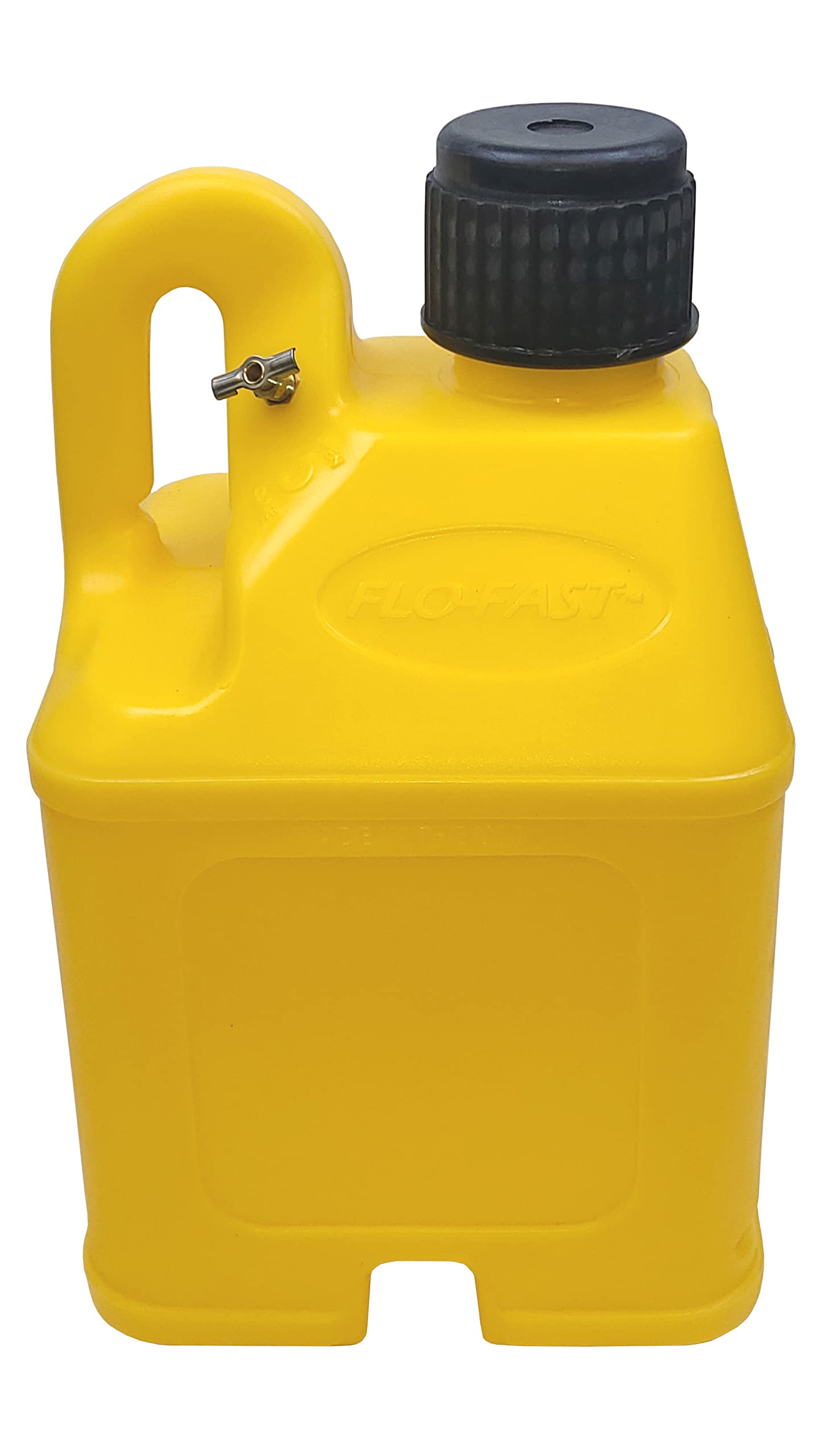 Flo-Fast 50104 5 Gallon Yellow Gas Can - Portable Fuel Container for Lawn Mowers, Generators & Outdoor Equipment - Durable & Leak-Proof Gasoline Storage Solution