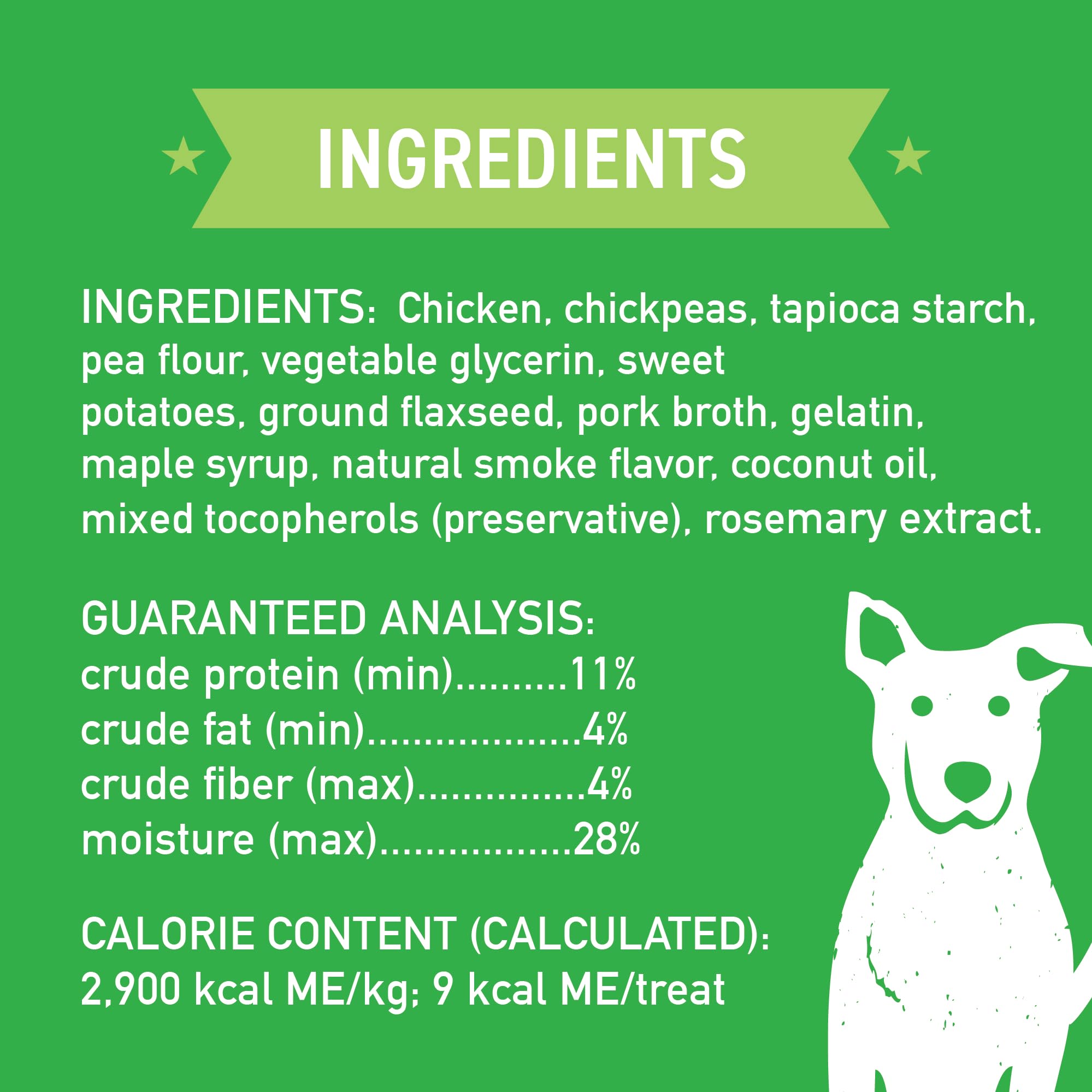 Cloud Star Wag More Bark Less Soft Chews - Grain Free Dog Treats with Chicken & Sweet Potato - 5 oz Pouch - Healthy Snacks for Training, Rewards & Digestive Health
