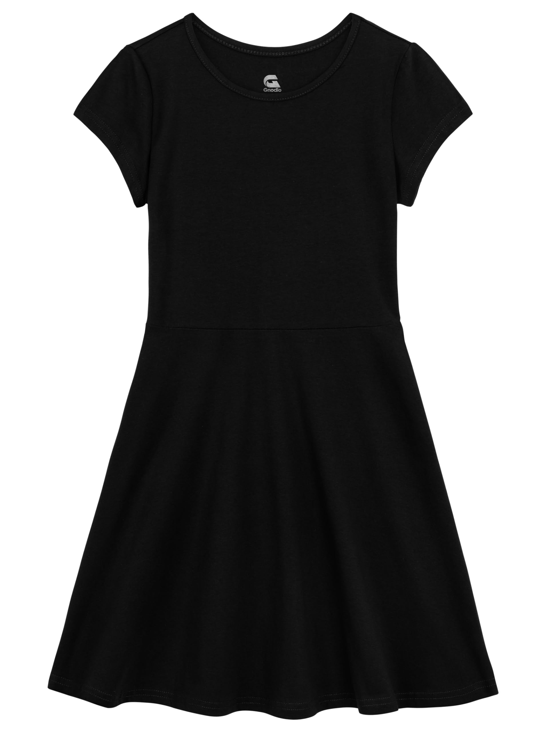 Girls Summer Skater Dress - Cotton Casual Short Sleeve T-Shirt Dress for Toddlers & Kids Ages 2-12 | Playdates, Beach Outings & Birthday Parties