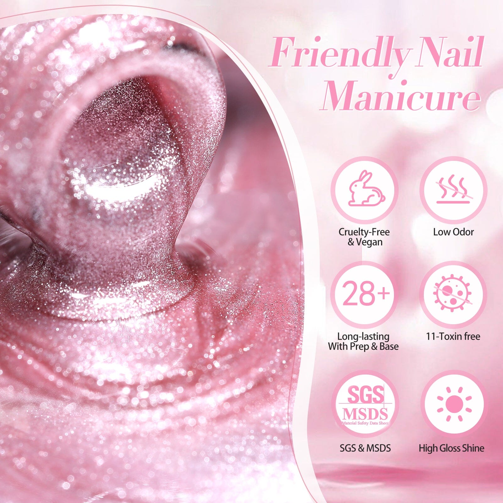 Jelly Pink Cat Magnetic Gel Nail Polish 15ml - Long Lasting UV LED Soak Off Manicure for Nail Art & Salon Use