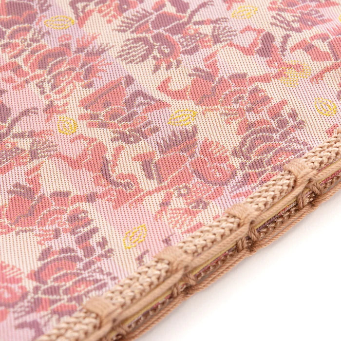 Nishijin Woven Small Drawstring Bag - Aztec Mythology Inspired Handmade Purse | Traditional Japanese Craft from Kyoto | Perfect for Coins, Jewelry & Gift Giving