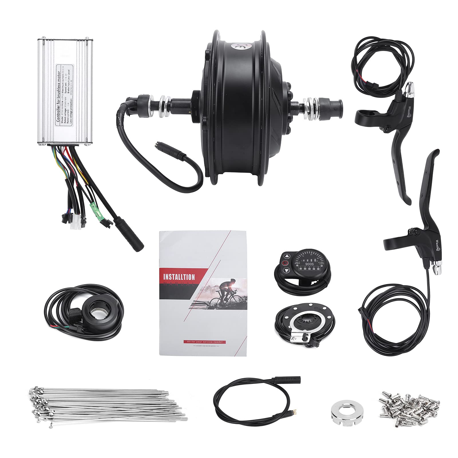Nusind Electric Bike Conversion Kit - High Strength Hub Motor Kit for 12G Wheels | High Performance, Efficient & Silent E-Bike Motor | Perfect for Commuting, Off-Road & Urban Riding