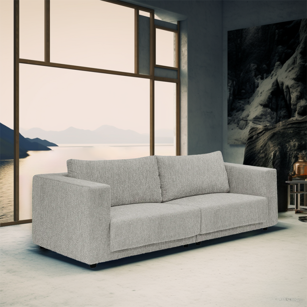 3-Seater Modular Sofa with EcoClean Fabric - Comfortable & Stylish Living Room Furniture for Small Spaces, Apartments, and Modern Homes