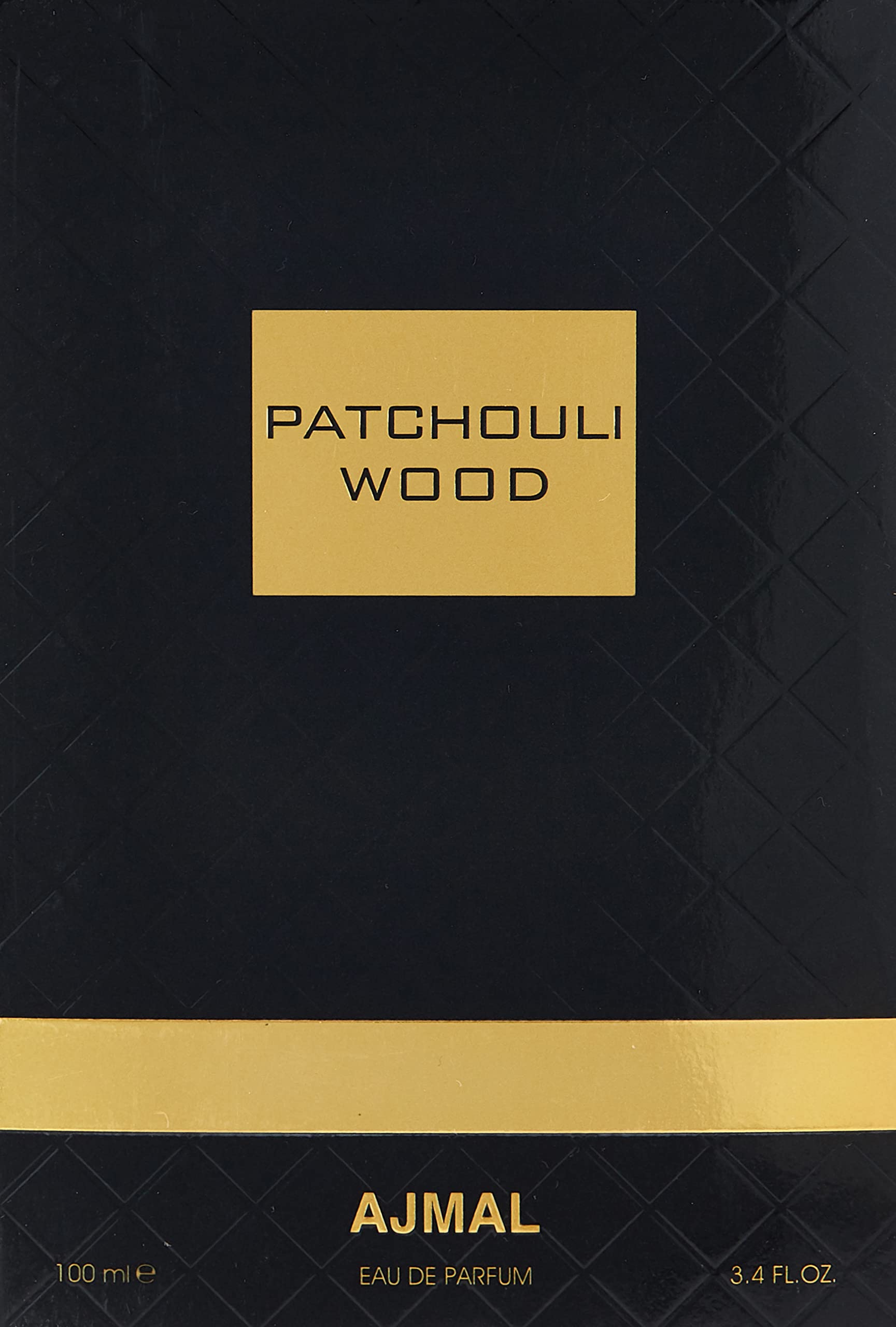 Ajmal Patchouli Wood Unisex Eau de Parfum - 3.4 oz / 100ml Long-Lasting Fragrance Spray for Men & Women | Perfect for Date Night, Office Wear & Special Occasions
