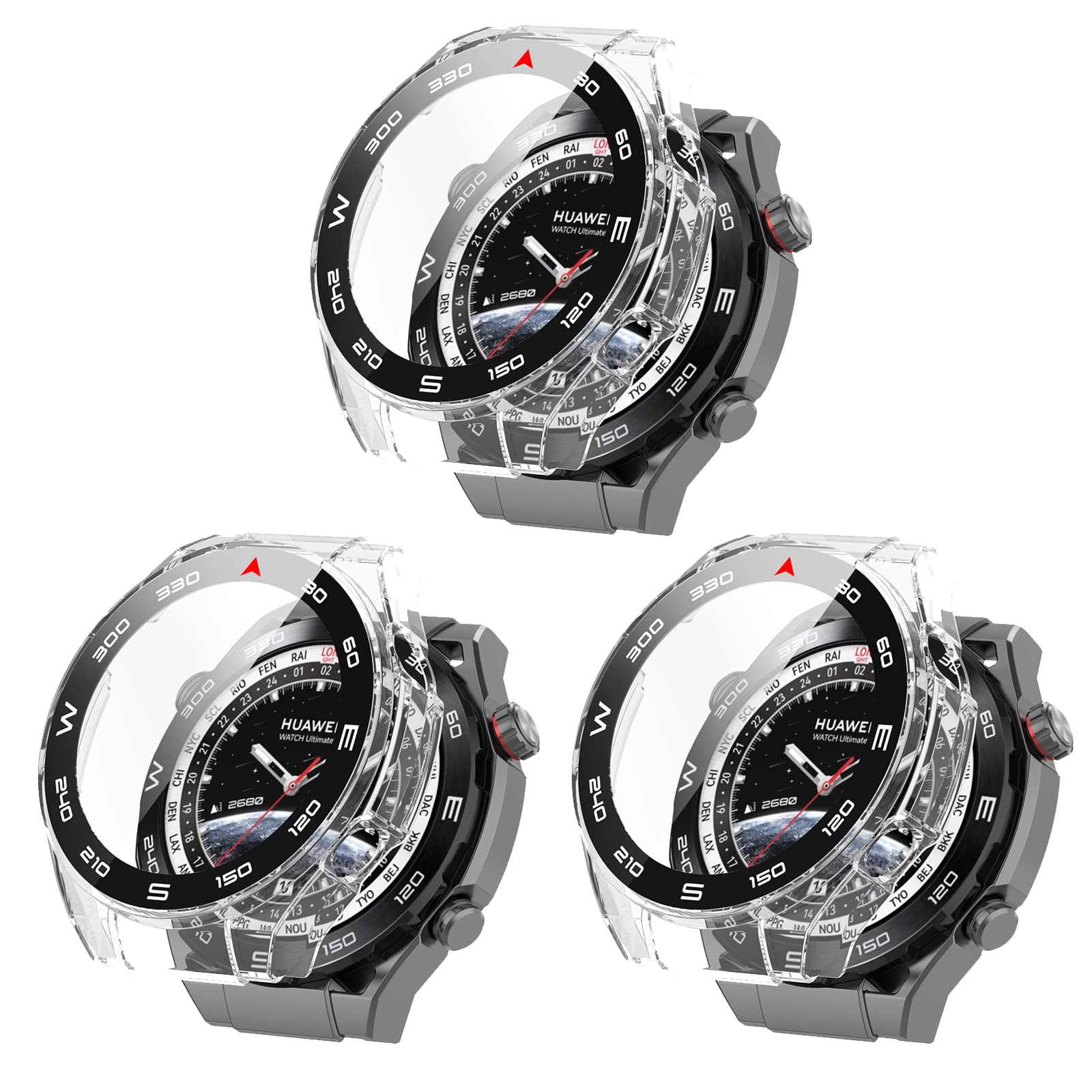 Huawei Watch Ultimate Screen Protector - 3 Pack Tempered Glass for Outdoor & Sports