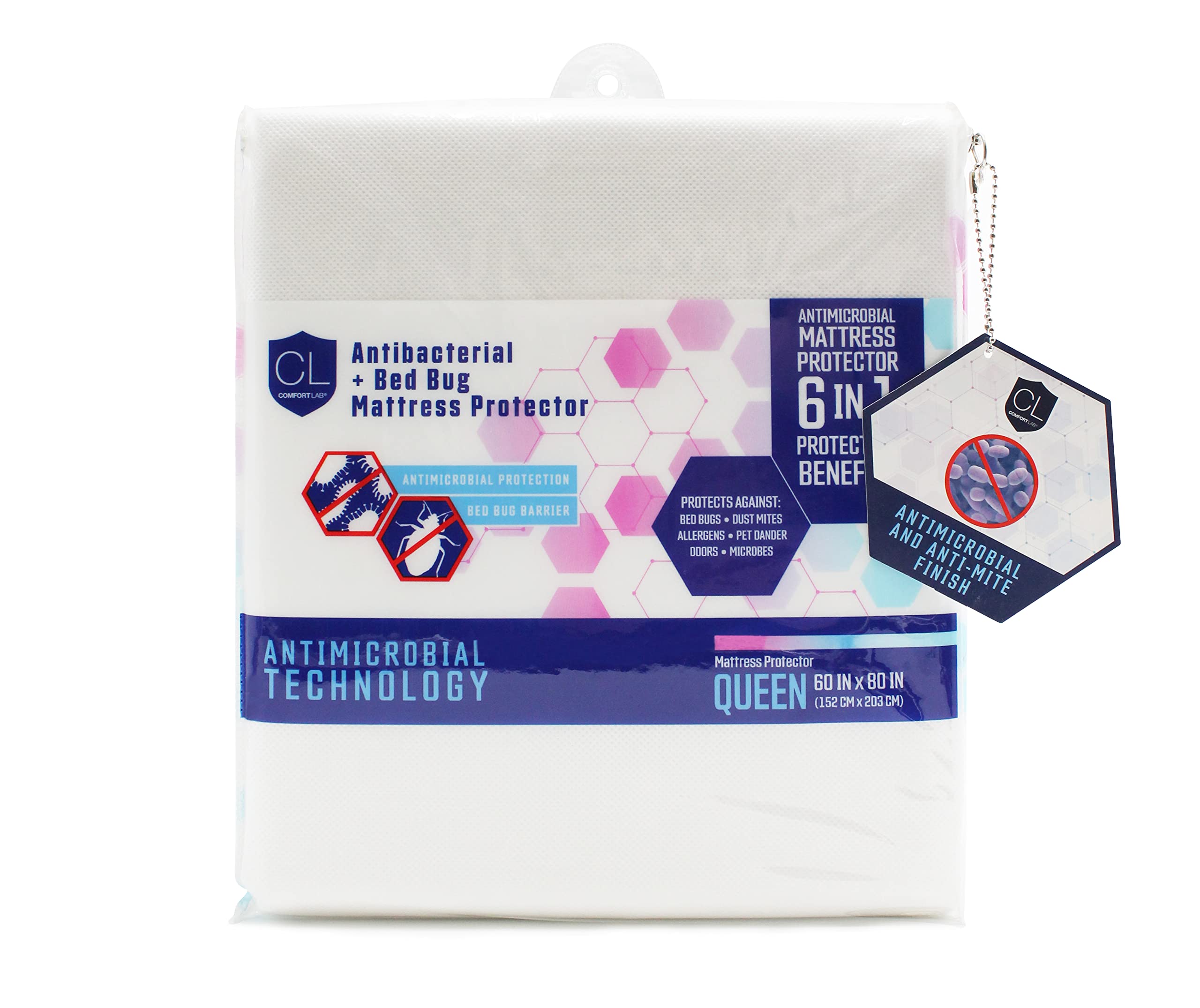 Hypoallergenic Mattress Protector King Size - Allergy Proof, Breathable & Noiseless Bed Cover with Deep Pockets - Machine Washable for Easy Care - Perfect for Allergy Sufferers & Asthma Relief - Ideal for Bedrooms, Guest Rooms & Dormitories