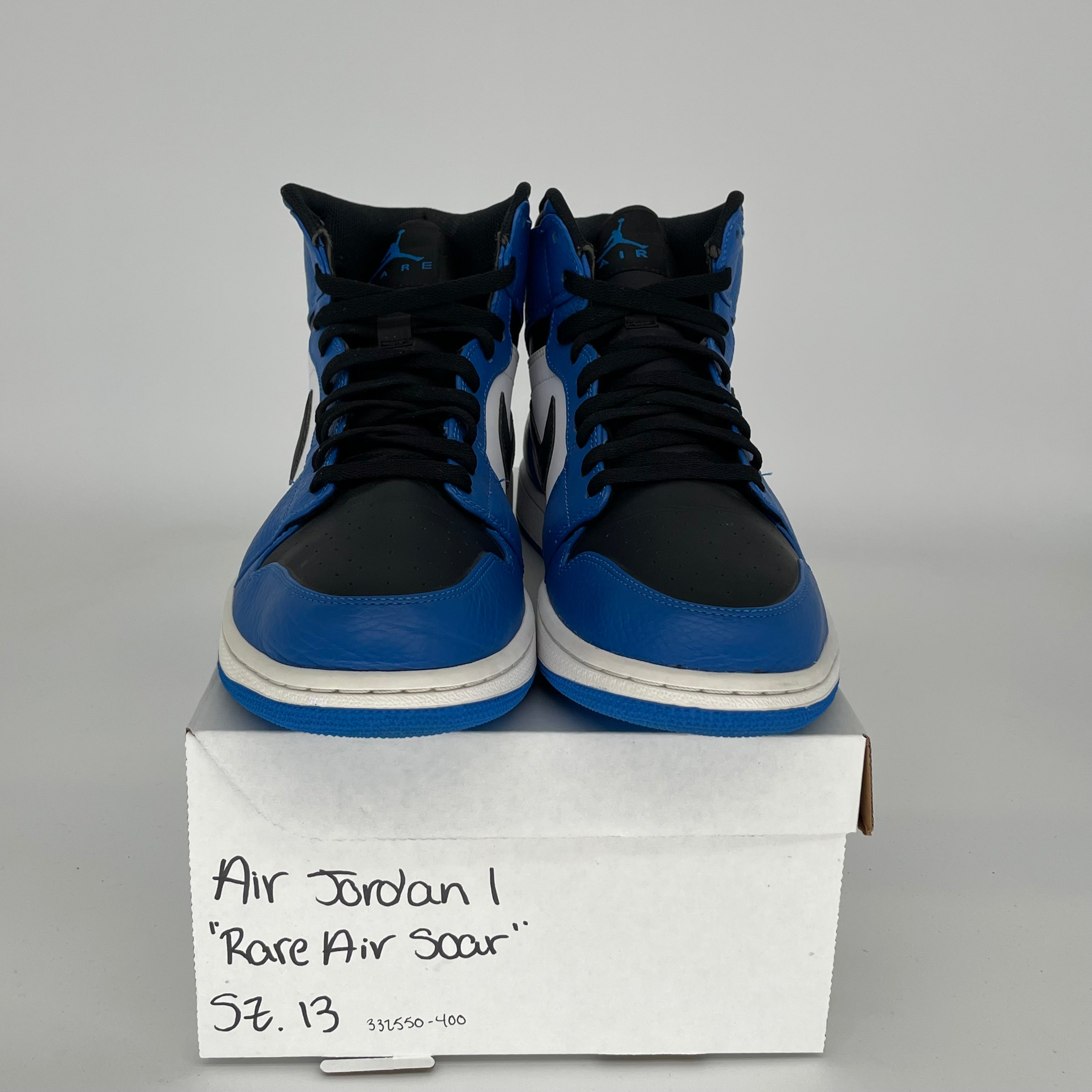 Original Air Jordan 1 Rare Air Soar Men's Basketball Shoes Size 13 (332550-400) - Retro High-Top Sneakers for Sports, Streetwear & Collectors