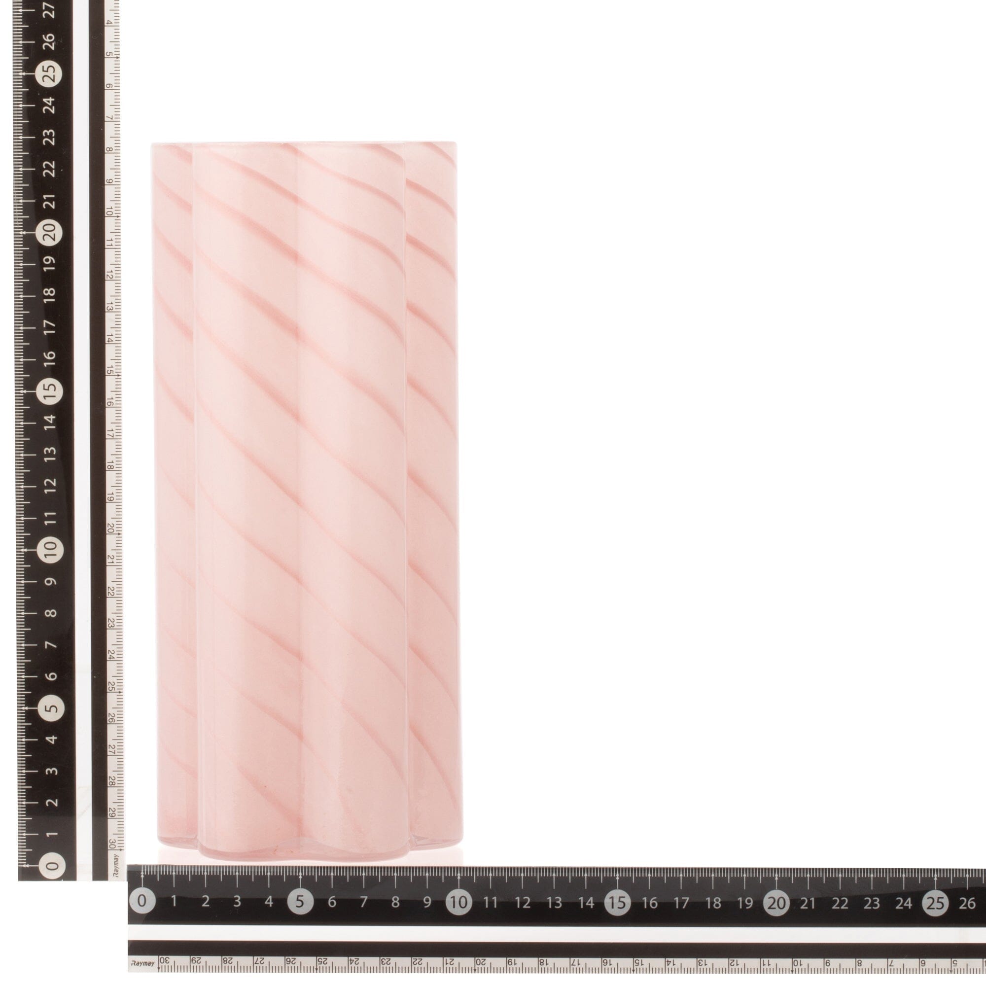 Elegant Light Pink Floral Stripe Vase - Perfect for Home Decor, Wedding Centerpieces & Gift Giving