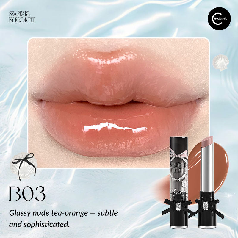 FLORTTE Glass Sea Collection – Hydrating Solid Lip Gloss with Shine | Perfect for Everyday Wear & Special Occasions