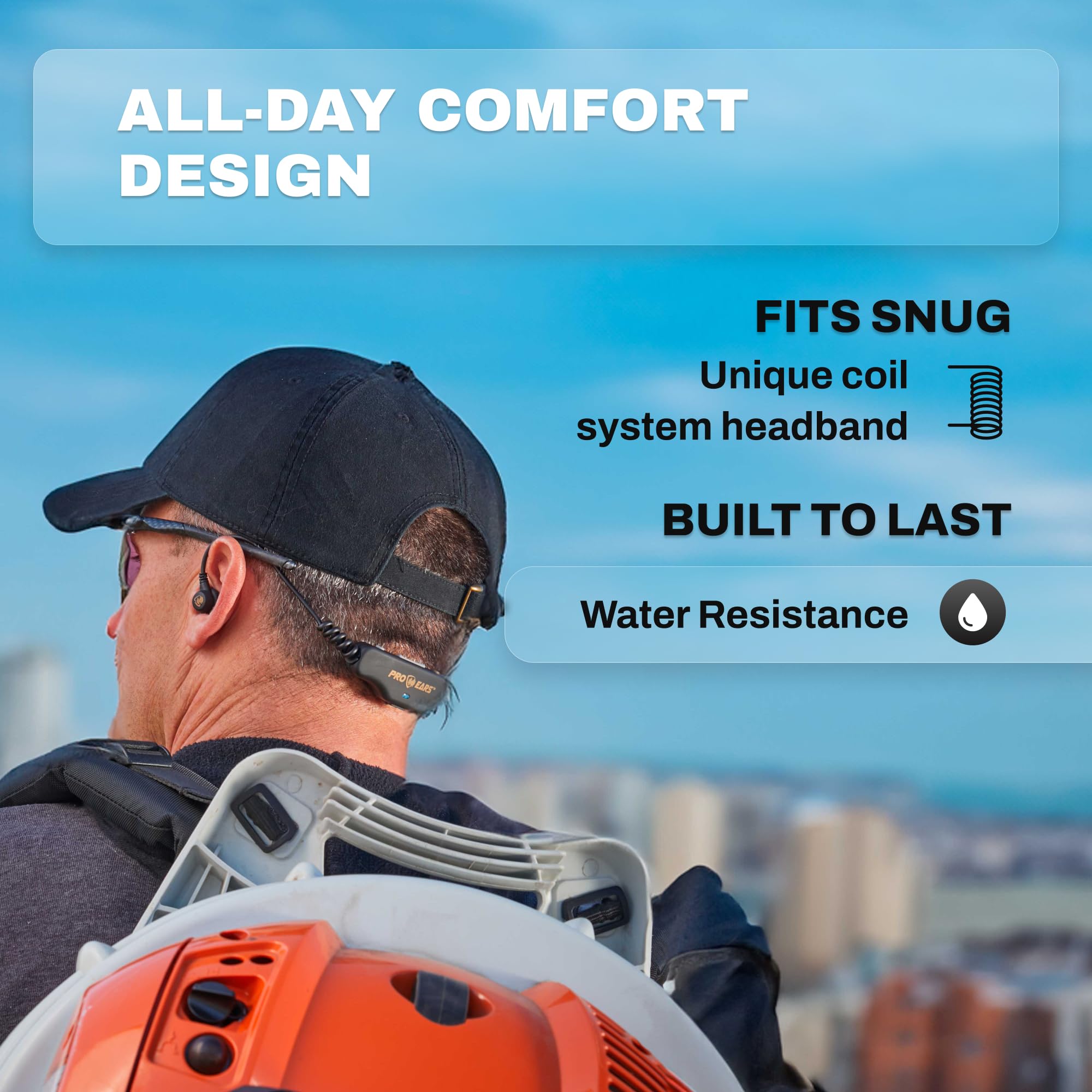 Pro Ears Stealth 28 HTBT Bluetooth Hearing Protection - 28dB Noise Reduction, Comfort Fit, 15-Hour Battery Life for Shooting, Hunting & Outdoor Activities | Perfect for Range Days & Construction Work