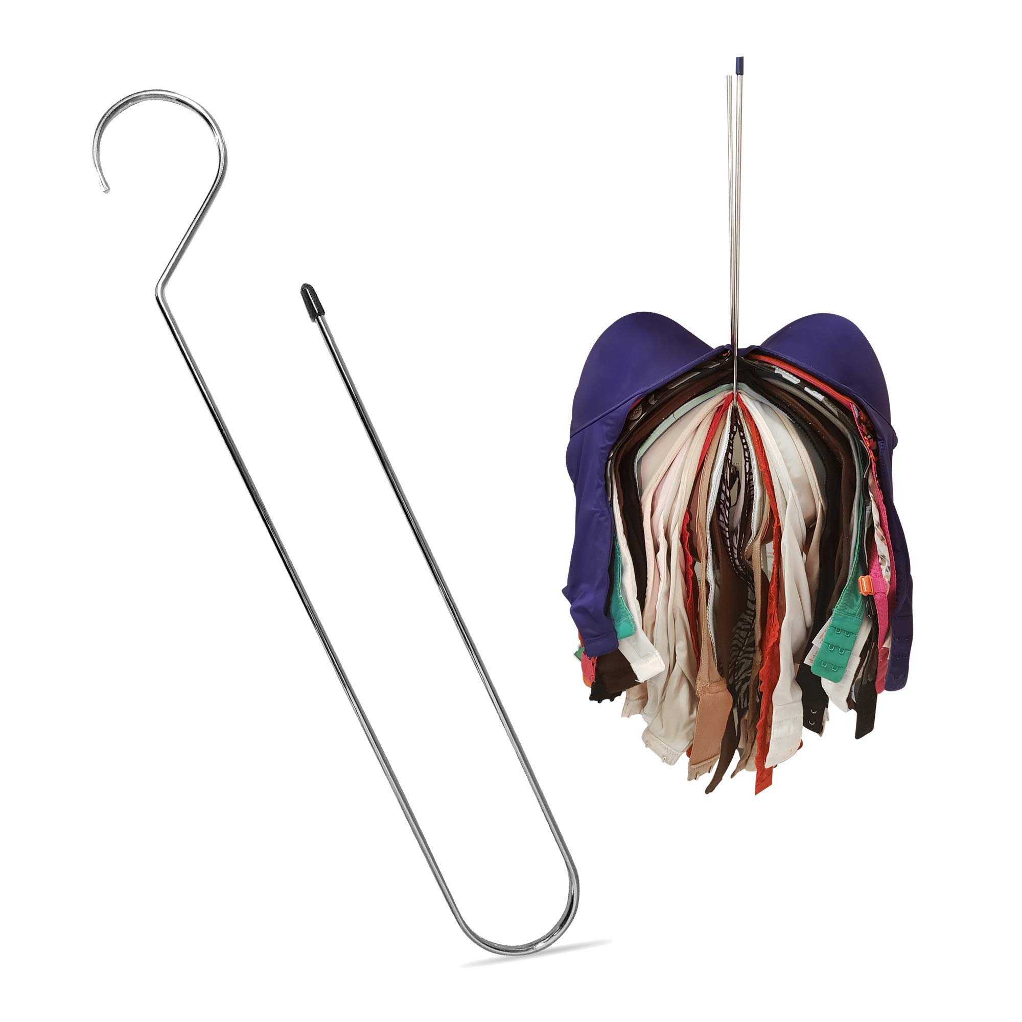 GYRLIE Bra Hanger - Space Saving Closet Organizer for 25+ Bras (All Cup Sizes) - Rustproof Drying & Storage Hanger - Perfect for Laundry Room, Bathroom & Closet Organization