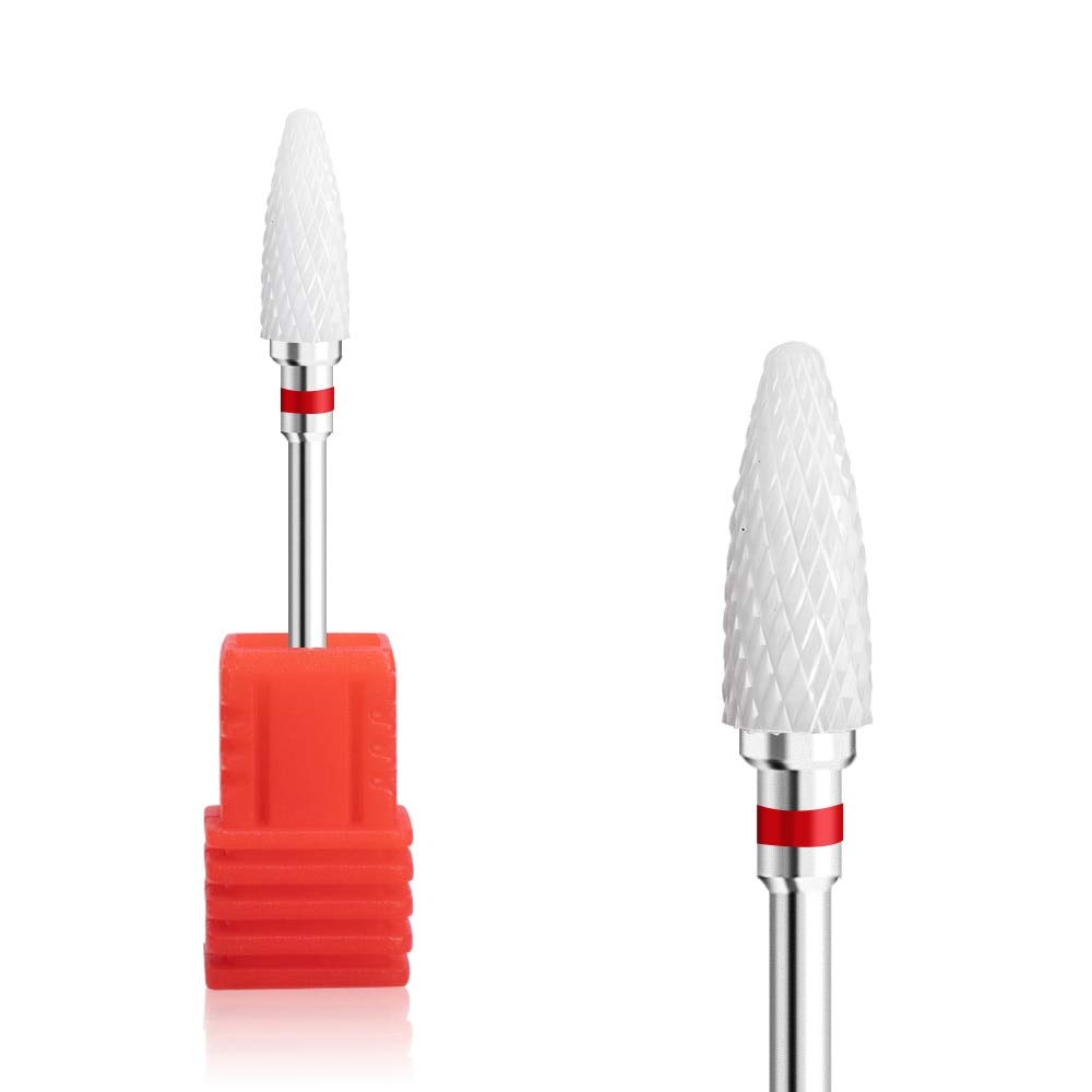 Professional Ceramic Carbide Nail Drill Bits - High Speed Rotary Burr Milling Cutters for Electric Nail Drill Machine | Perfect for Manicure, Pedicure & Nail Art Salon Tools | At-Home & Professional Use