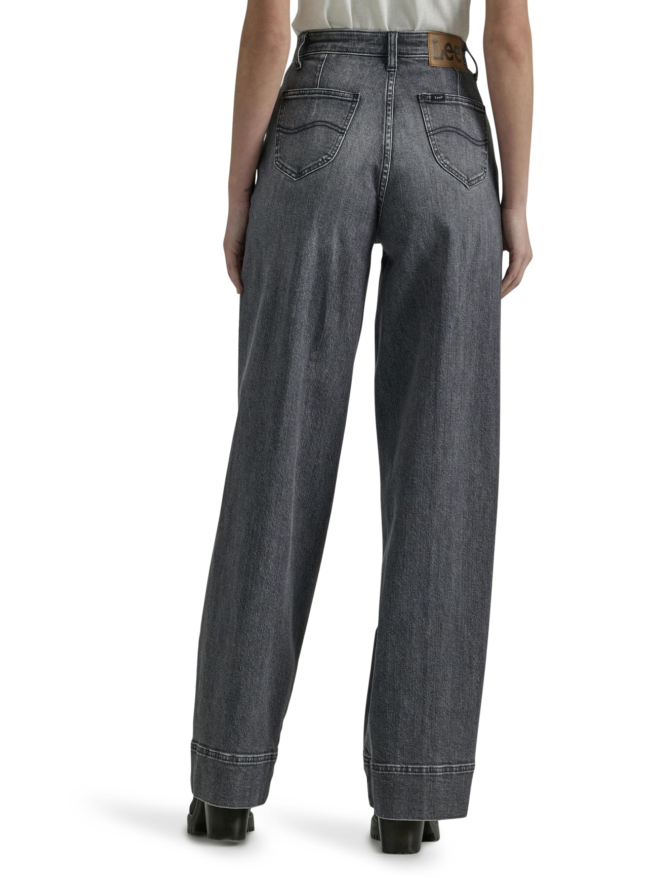 Lee Women's Legendary High Rise Straight Leg Trouser Jeans - Comfortable Stretch Denim Pants for Work, Office & Casual Wear