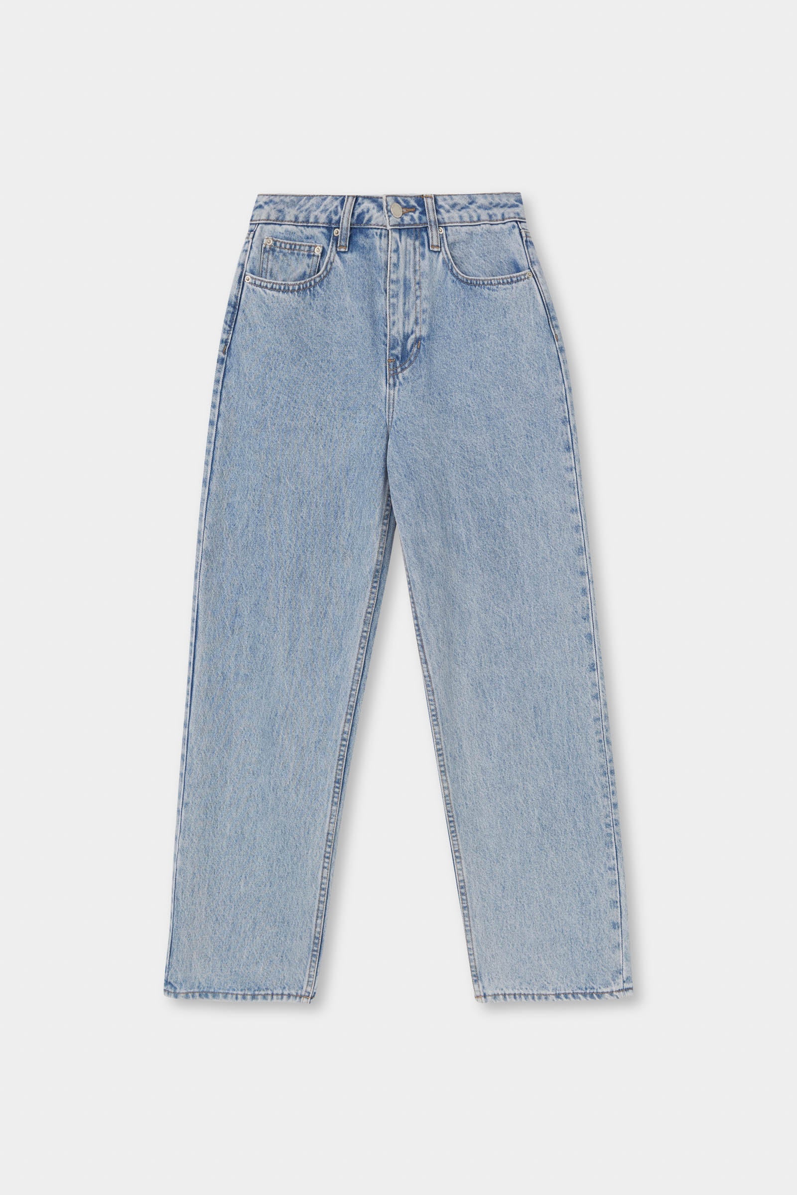Vintage Straight Leg Jeans for Women - High Waist Classic Denim Pants - Perfect for Casual Wear, Office & Date Night Outfits