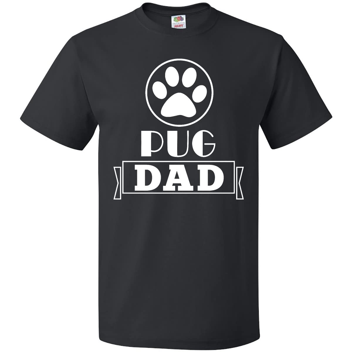 Inktastic Pug Dad Dog Lover Gift T-Shirt - Funny Pug Themed Apparel for Dog Owners, Fathers Day & Casual Wear
