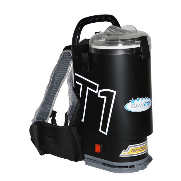 Ghibli T1 Backpack V3 Commercial Vacuum Cleaner - Powerful Portable Cleaning for Offices, Hotels & Industrial Spaces