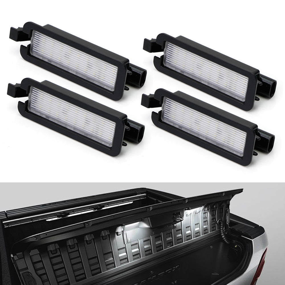 4Pcs LED RamBox Interior Light Replacement for 2019+ Dodge RAM 1500, 2020+ 2500 & 3500 - Bright White Upgrade for Truck Bed & Storage Lighting