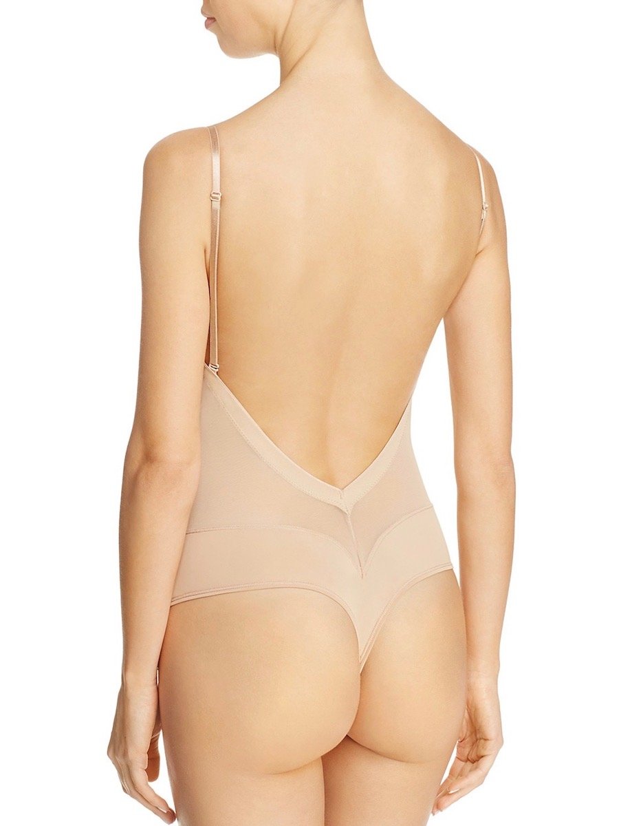 Convertible Low Back Backless Thong Bodysuit - Seamless Shapewear for Women | Perfect for Evening Wear, Club Outfits & Special Occasions
