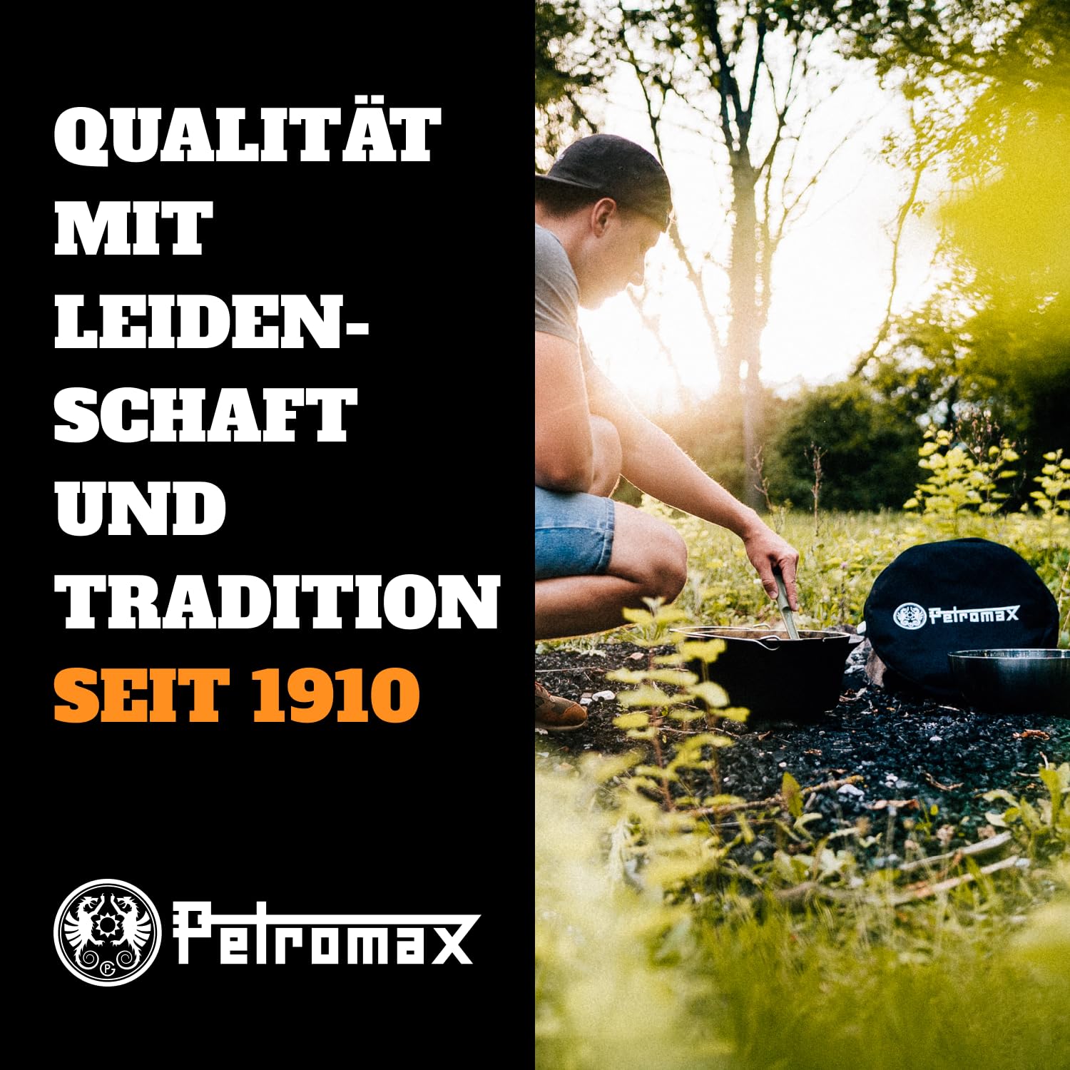 Petromax Heavy-Duty Griddle and Fire Bowl Carry Bag - Reinforced Padded Tote for Safe Transport - Perfect for Camping, BBQ, and Outdoor Cooking Gear Protection