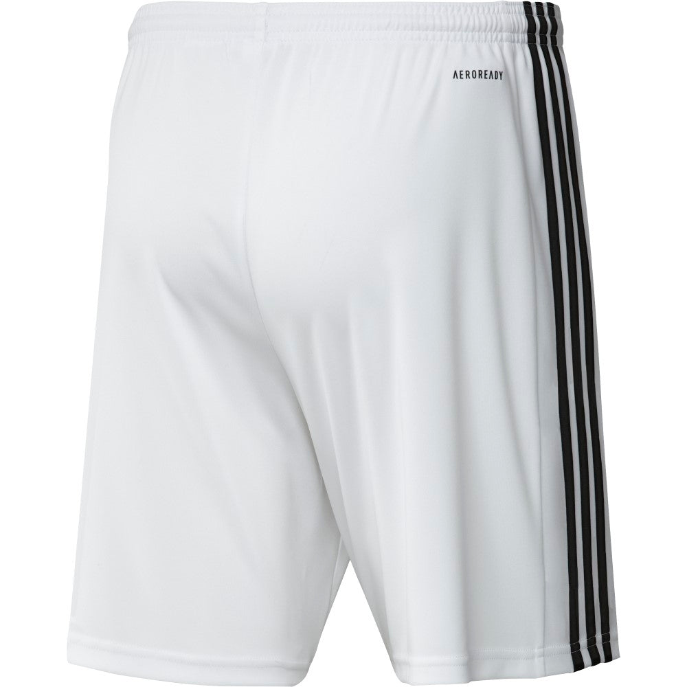 Adidas Youth Squadra 21 Athletic Shorts for Boys - White Sports Shorts for Running, Basketball & Gym Workouts