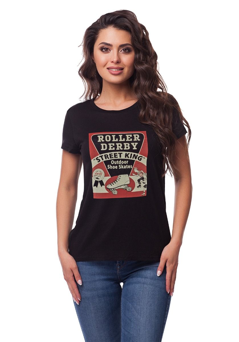 Roller Derby Women's Classic Cut T-Shirts - Soft Cotton Tees for Casual Wear, Sports & Everyday Comfort