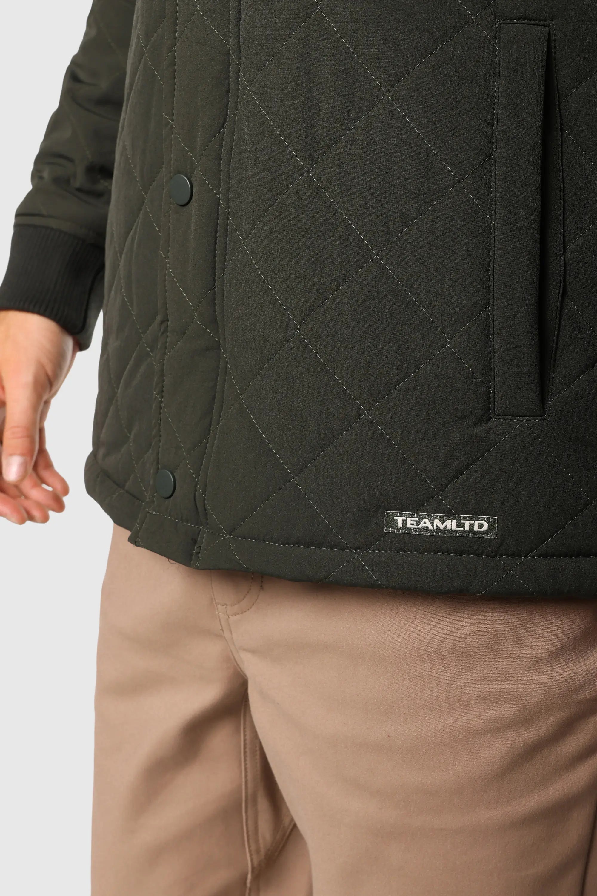 Quilted Bomber Jacket for Men - Stylish Black Puffer Coat with Warm Quilted Design | Perfect for Winter, Fall & Outdoor Activities