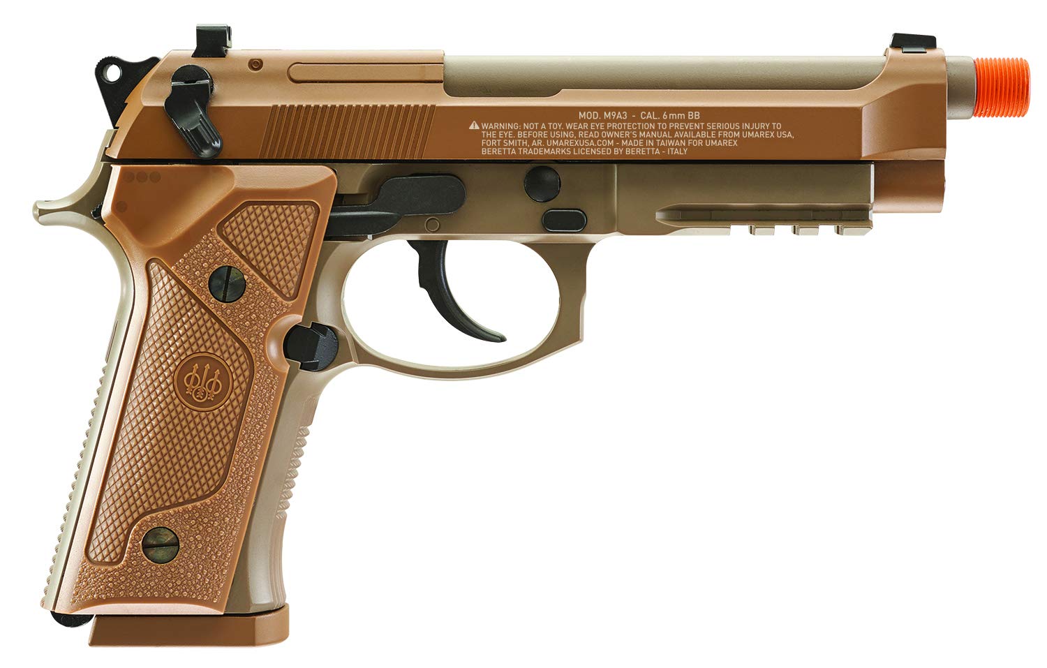 Umarex Beretta M9A3 Blowback Full Auto 6mm BB Airsoft Pistol - Realistic CO2 Powered Air Gun for Target Shooting & Training