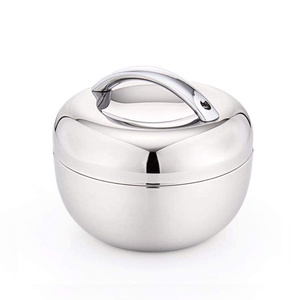 Premium 304 Stainless Steel Double-Wall Insulated Lunch Box - Leakproof Stackable Bento Container for Students & Office Workers | Thermal Food Storage for School, Work & Picnics (Size S)