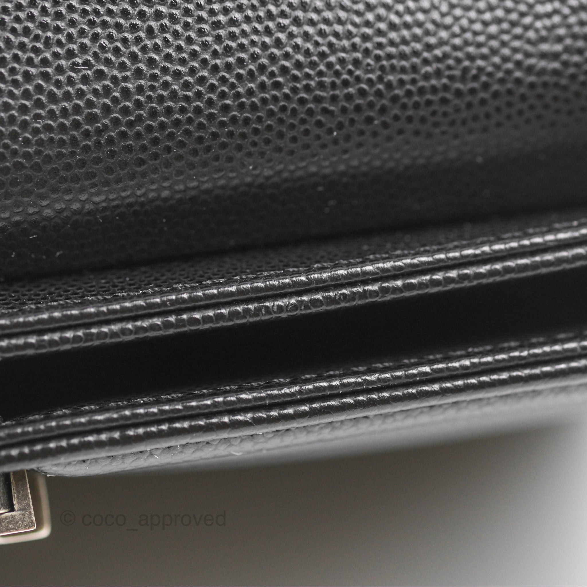 Chanel Boy Quilted Medium Handbag in Black Caviar Leather with Ruthenium Hardware - Luxury Crossbody Bag for Women, Perfect for Date Night & Evening Events