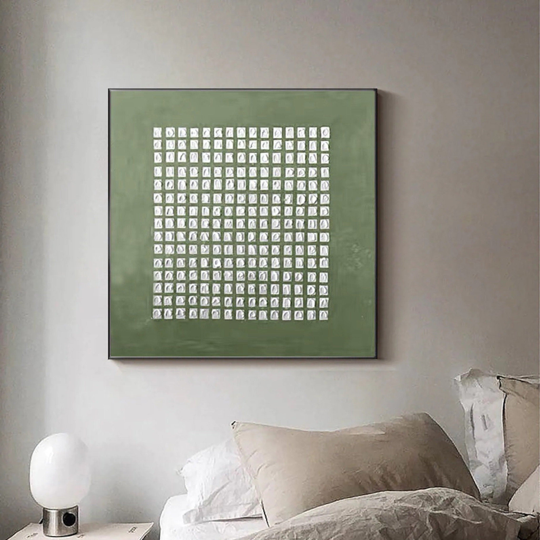Blue & Green Abstract Wall Art Print #BG014 - Modern Home Decor for Living Room, Bedroom & Office