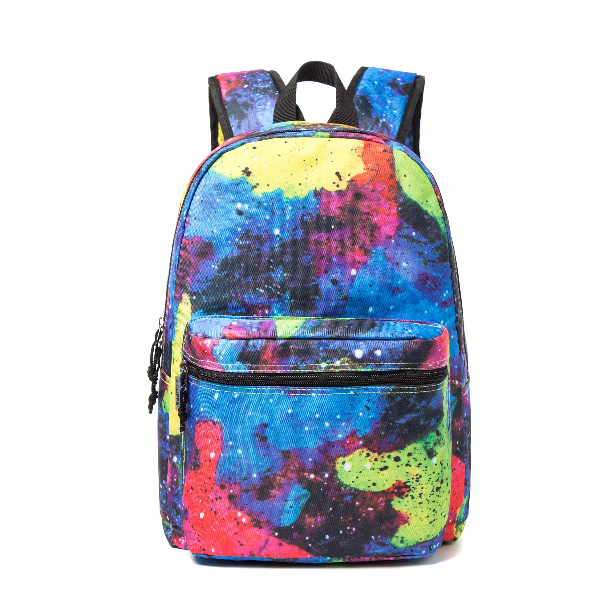 Printed Backpack with Simple Pattern - Classic Travel Daypack for Laptop & Tablet (Red, Blue, Rainbow) - Perfect for School, Work & Outdoor Adventures