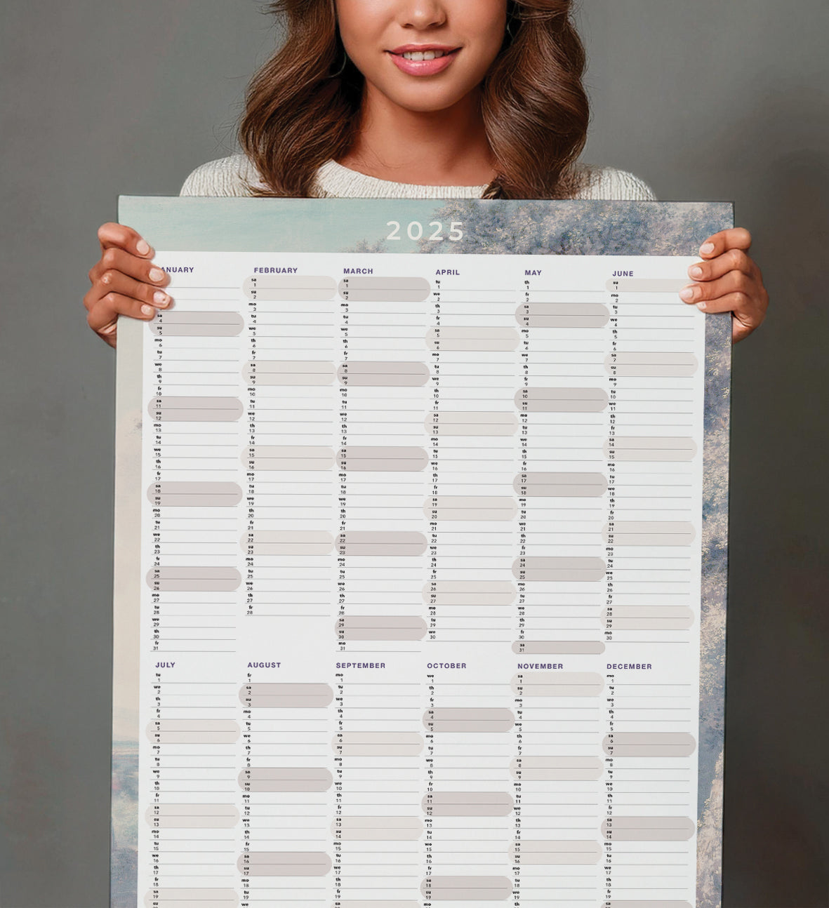 2025 Dutch Master Blue Yearly Planner - Premium A5 Hardcover Agenda for Productivity & Goal Setting - Perfect for Students, Professionals & Entrepreneurs