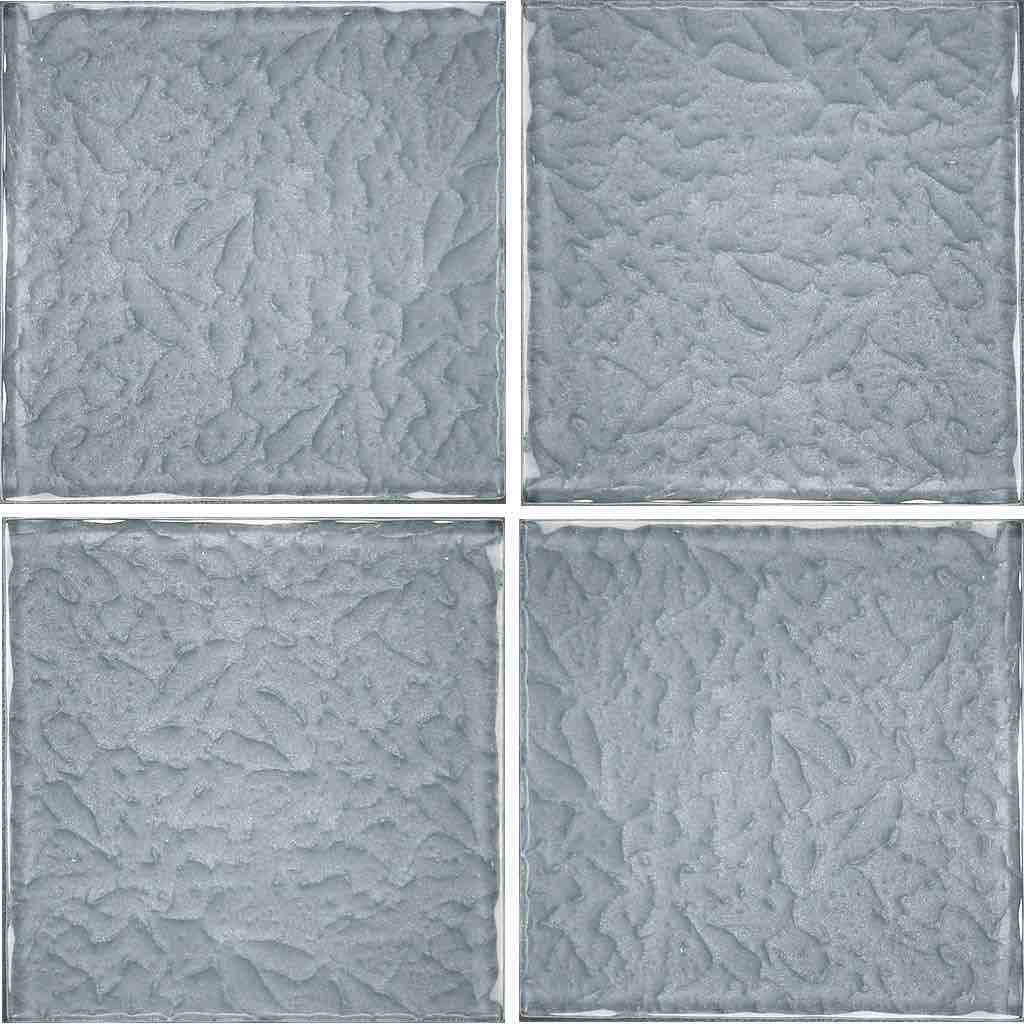 Premium 6x6 Grey Surfaced Glass Tile - Elegant Backsplash for Kitchen & Bathroom - Perfect for Home Renovation & Interior Design
