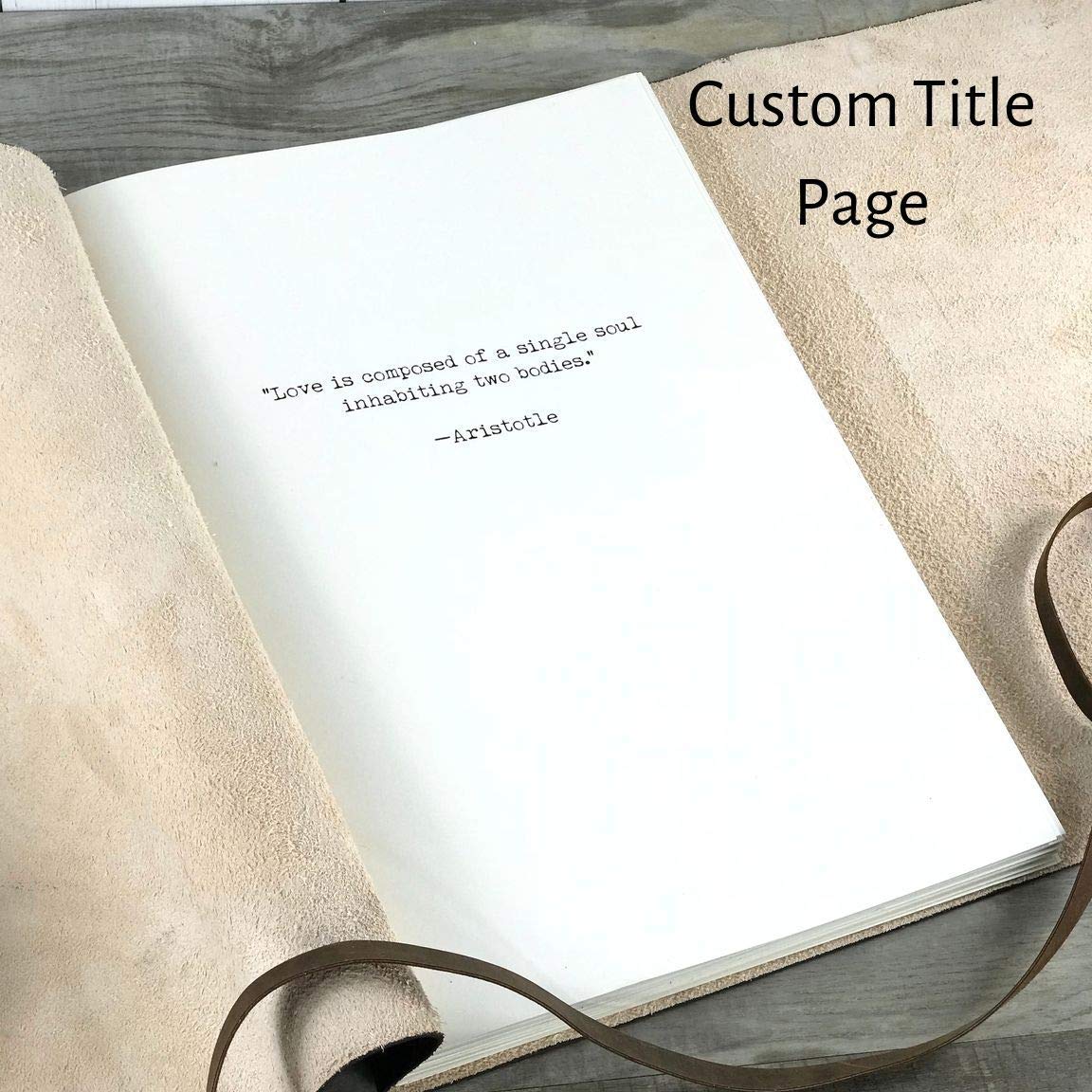 Personalized Dark Brown Two-Tone Leather Journal - Custom Made in USA in 3 Days | Perfect Gift for Writers, Travelers & Professionals | Wedding, Anniversary & Graduation Gift Idea