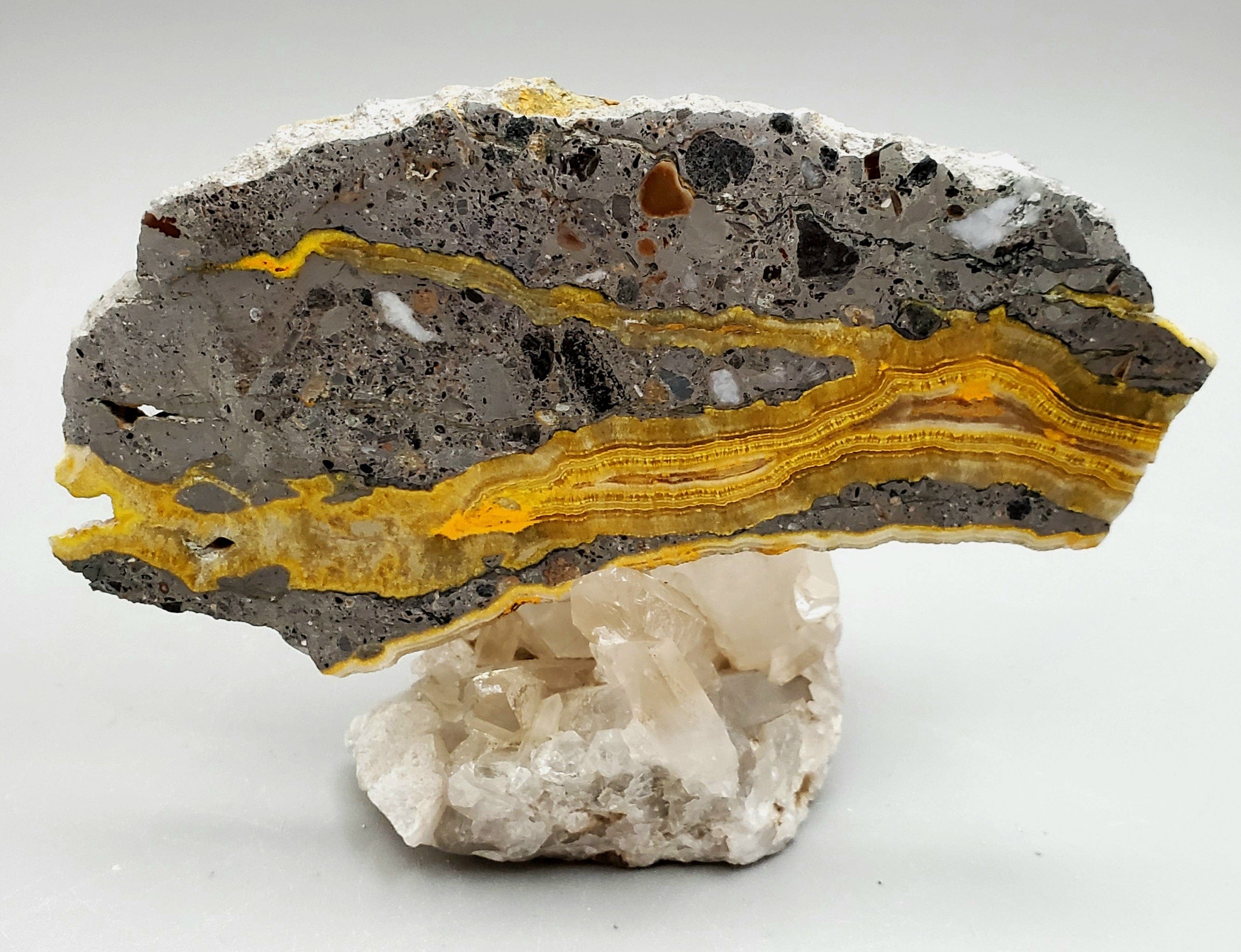 Bumblebee Jasper Slab - Natural Stone for Jewelry Making, Home Decor & Healing Crystals | Perfect for DIY Crafts, Meditation & Gifts