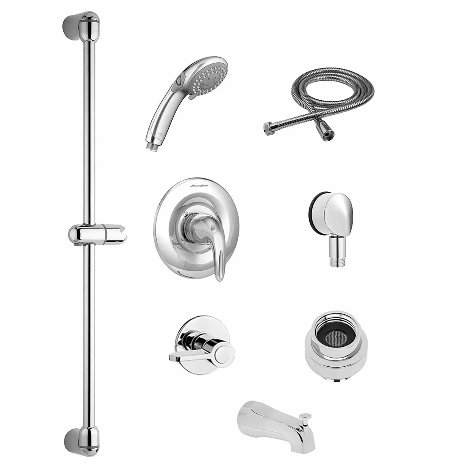 Premium Commercial Shower System Trim Kit - 2.5 GPM/9.5 LPM Flow Rate with 36