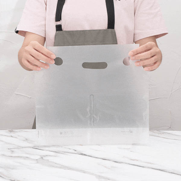 Clear Plastic Drink Carrier Bag for 2 Cups - 12.5