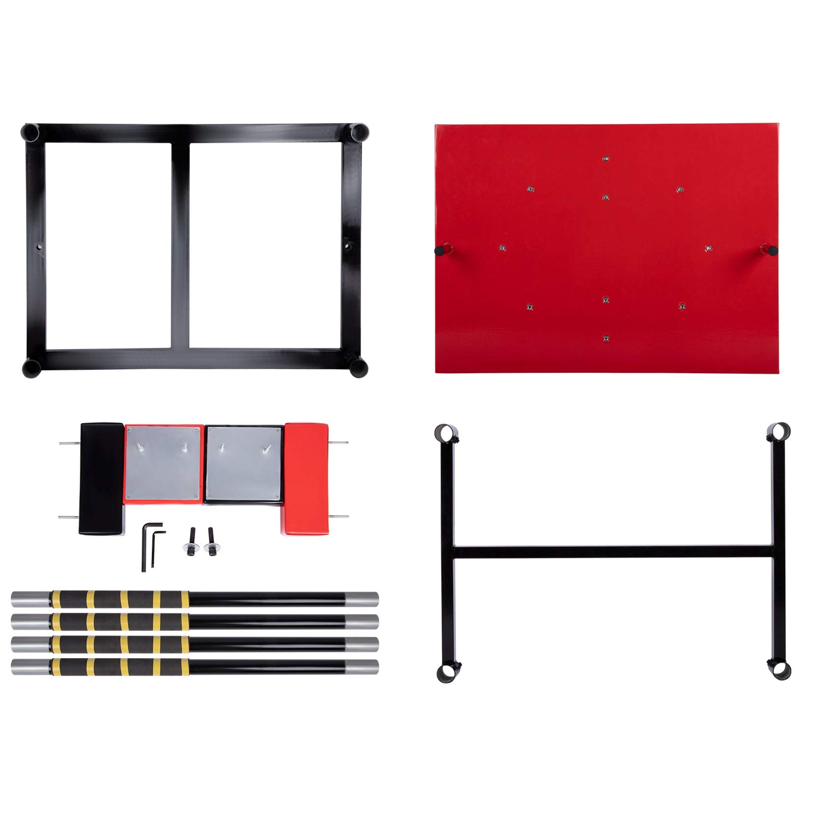 Professional Combat Arm Wrestling Table - Black & Red Heavy Duty Design for Home, Office & Fitness Clubs | Perfect for Strength Training, Competitions & Workouts