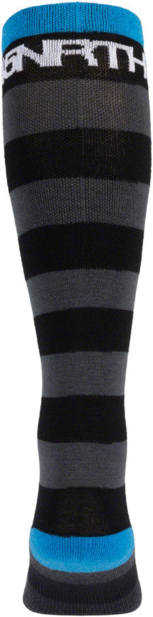 45NRTH Stripe Midweight Knee Wool Socks for Men & Women - Black, Small - Perfect for Hiking, Skiing & Winter Outdoor Activities