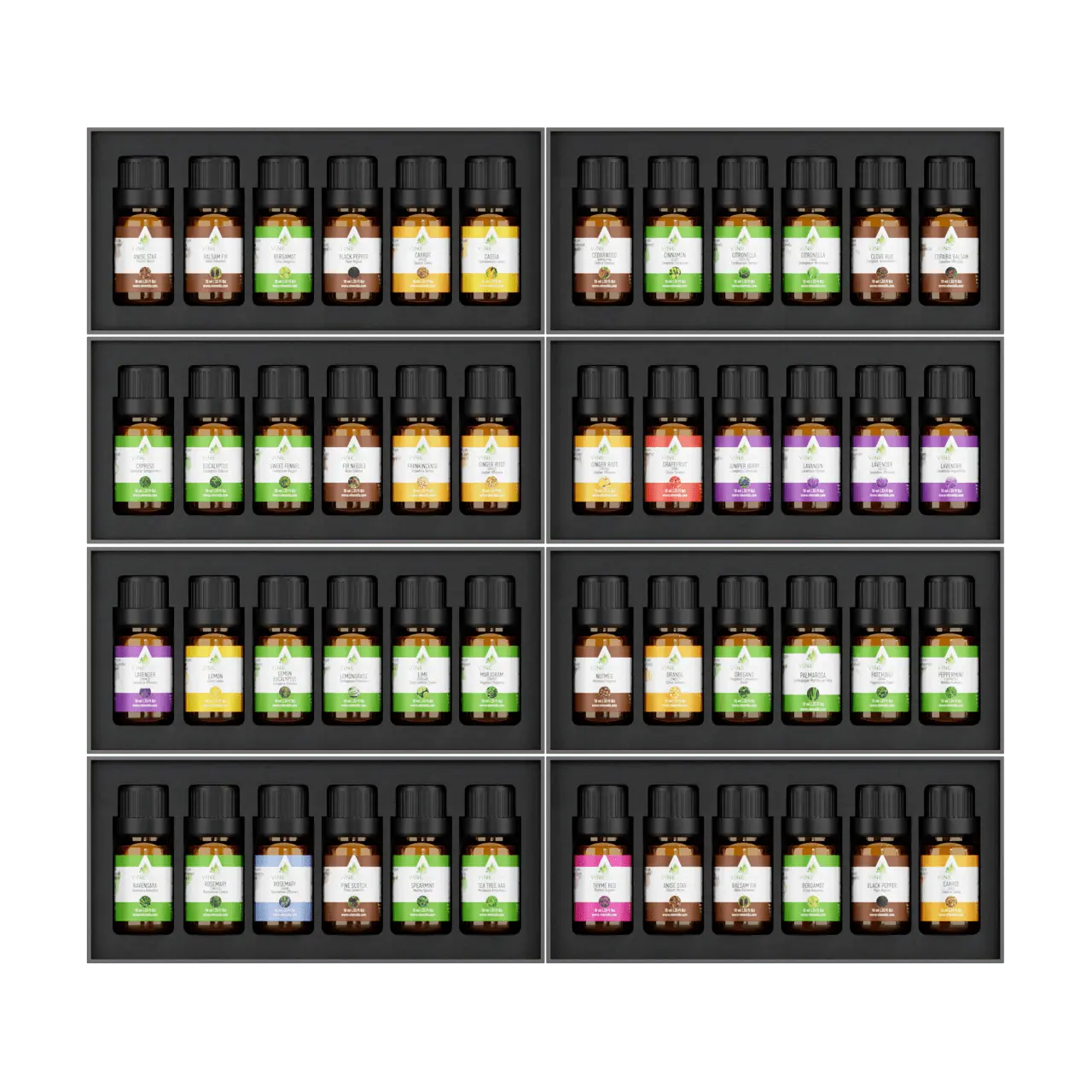 10mL DIY Essential Oils Set - Pure Aromatherapy Oils for Diffusers, Massage & Home Relaxation