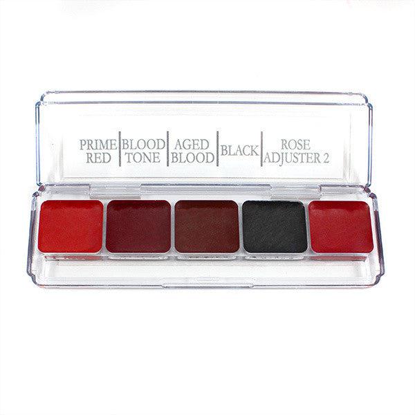 Skin Illustrator Bloody 5 Palette - Professional FX Makeup Kit for Halloween, Cosplay & Special Effects - Realistic Fake Blood for Theater & Film